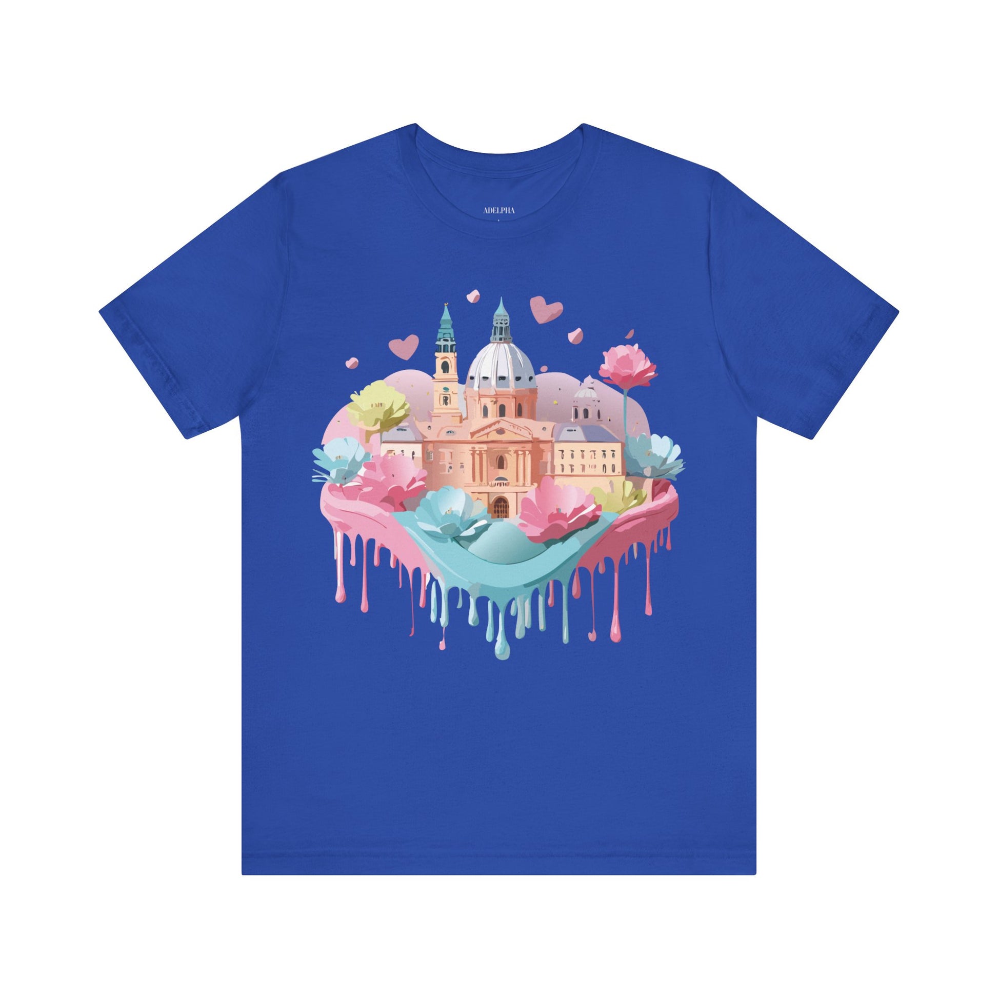 Natural Cotton Tee Shirt - Beautiful Places Collection - Prague Printify