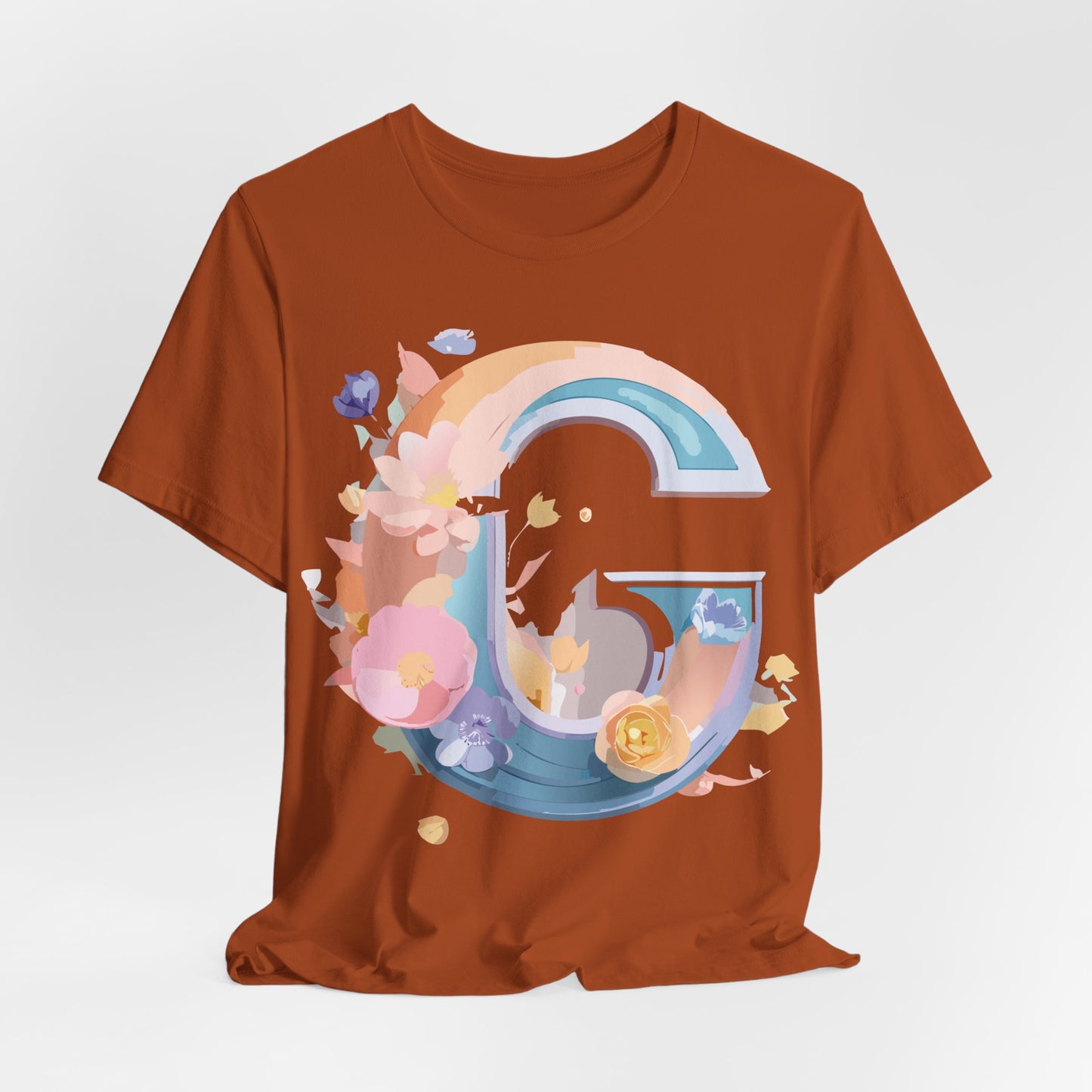 Natural Cotton Tee Shirt - Letters Collection - G Printify