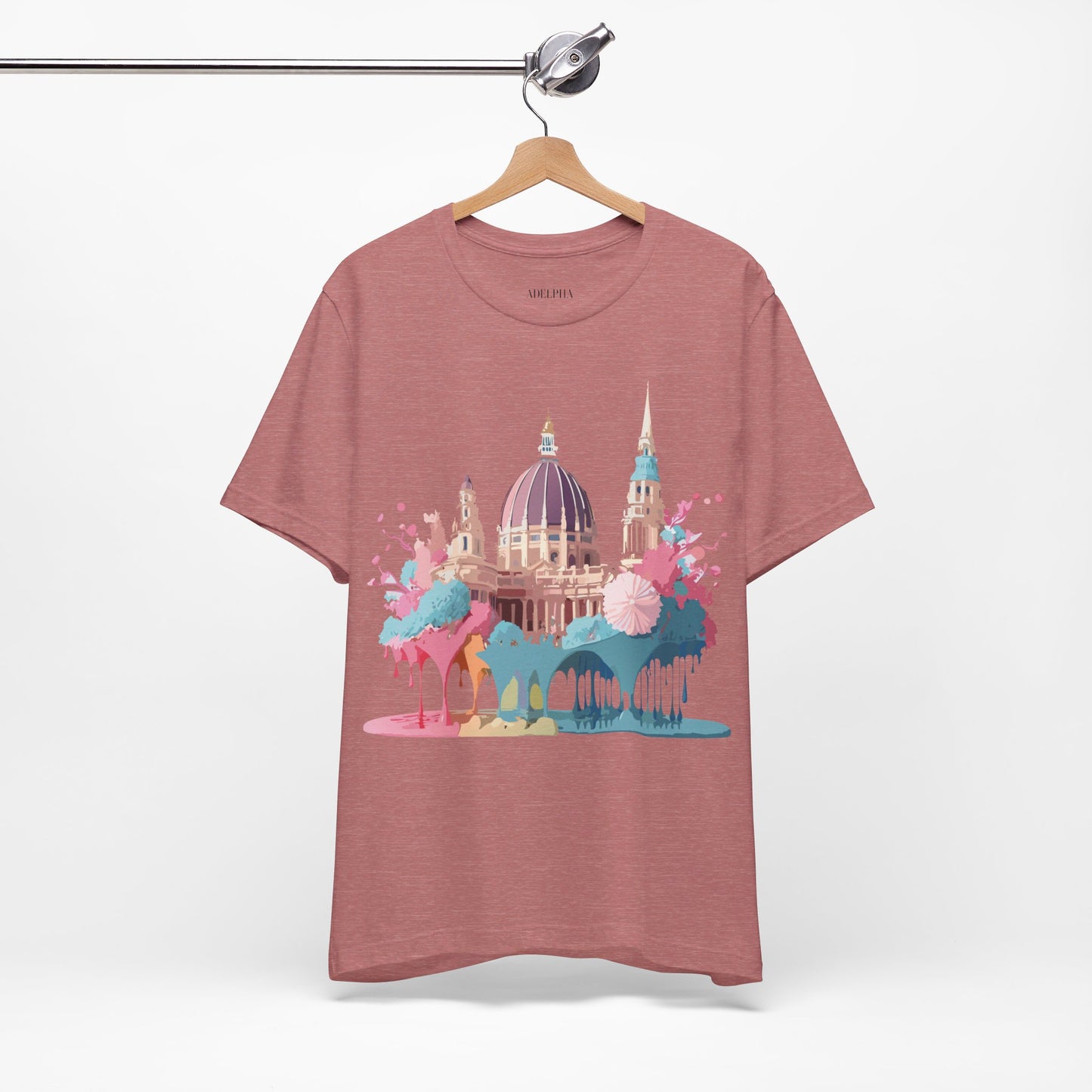 Natural Cotton Tee Shirt - Beautiful Places Collection - Vienna Printify