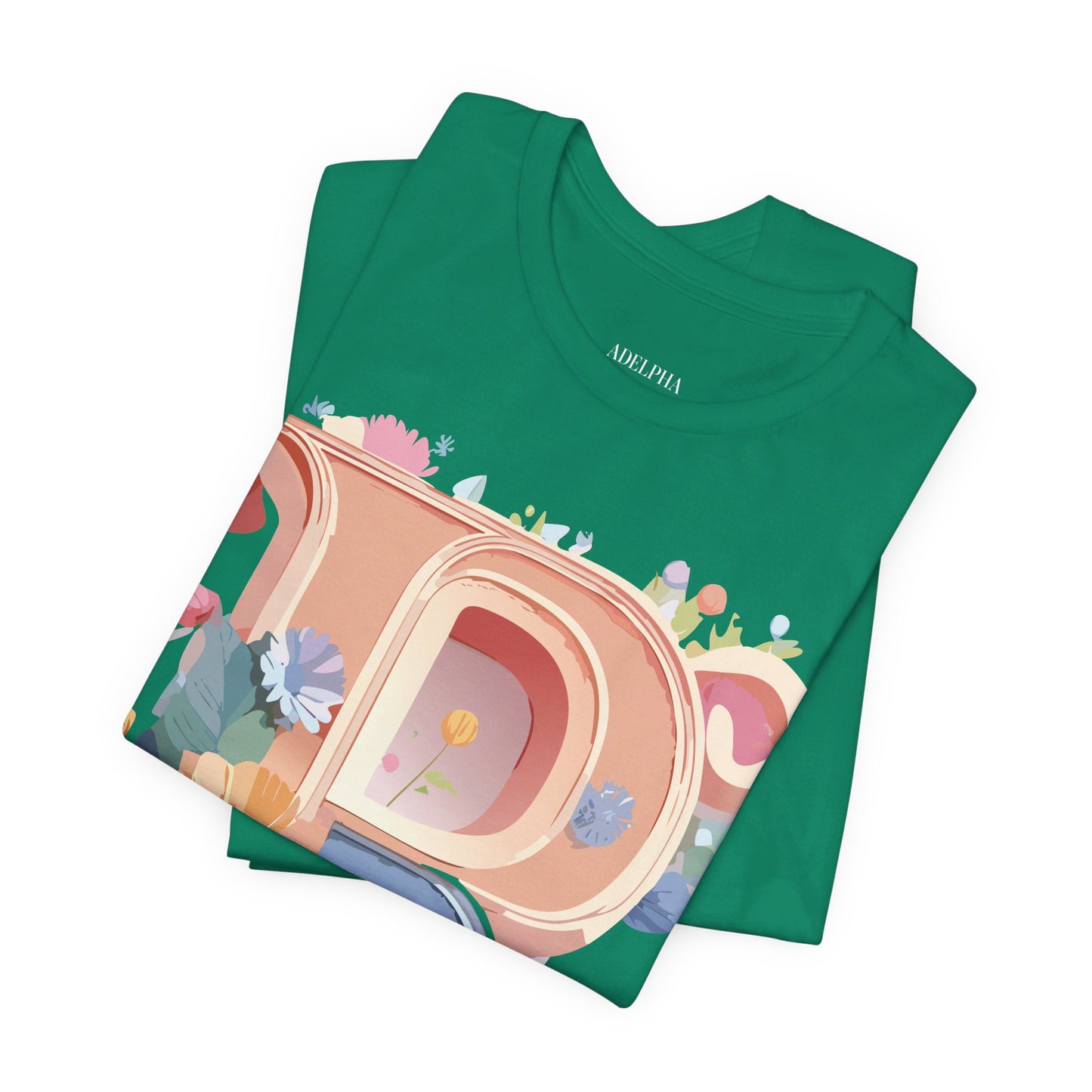 Natural Cotton Tee Shirt - Letters Collection - R Printify