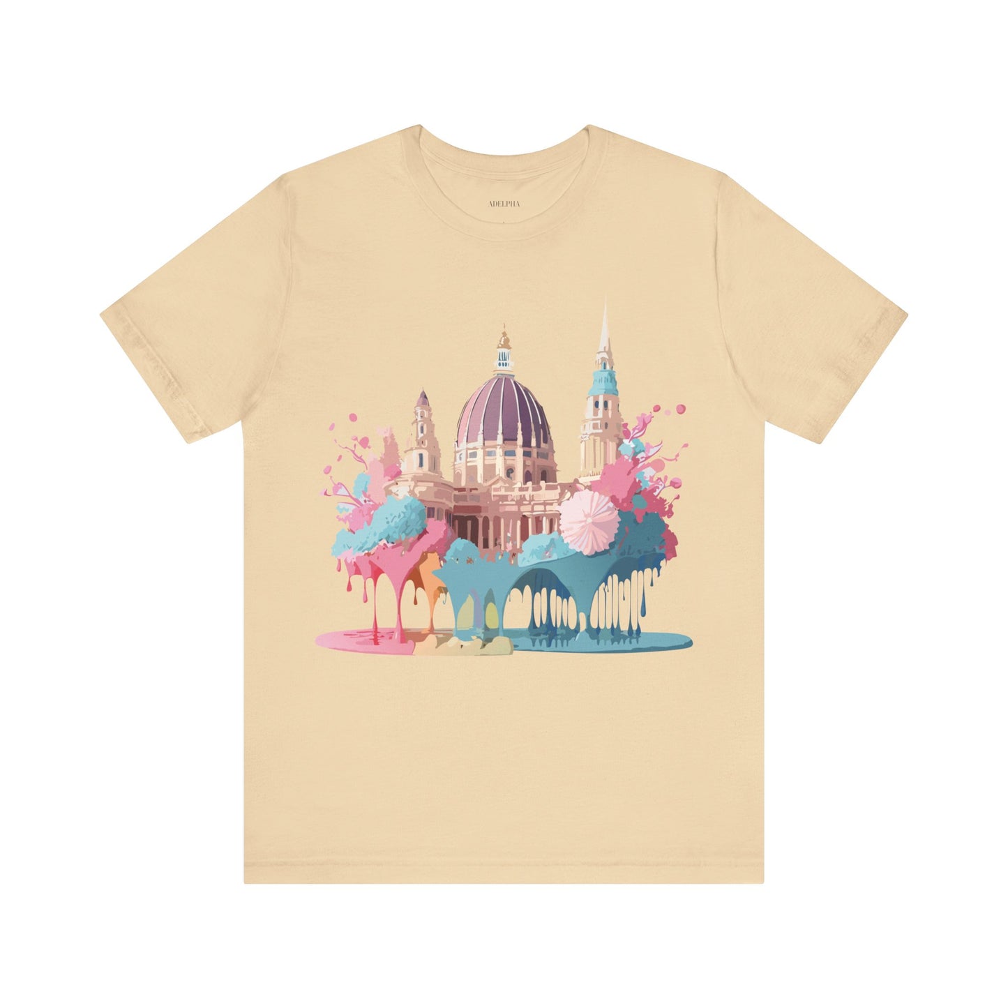 Natural Cotton Tee Shirt - Beautiful Places Collection - Vienna Printify