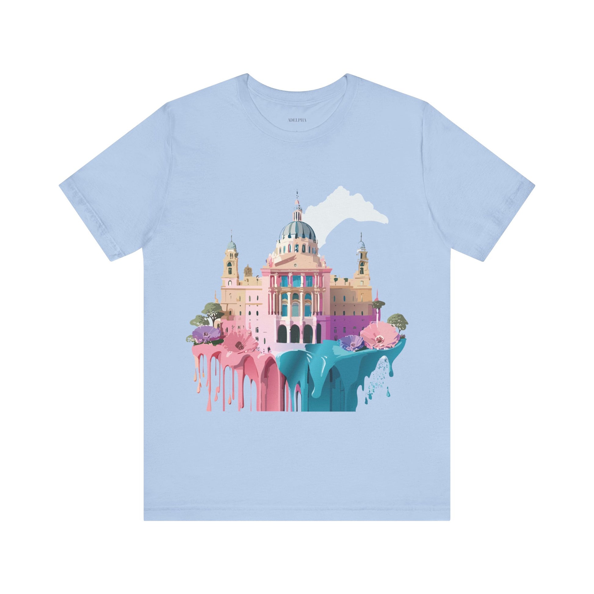 Natural Cotton Tee Shirt - Beautiful Places Collection - Madrid Printify