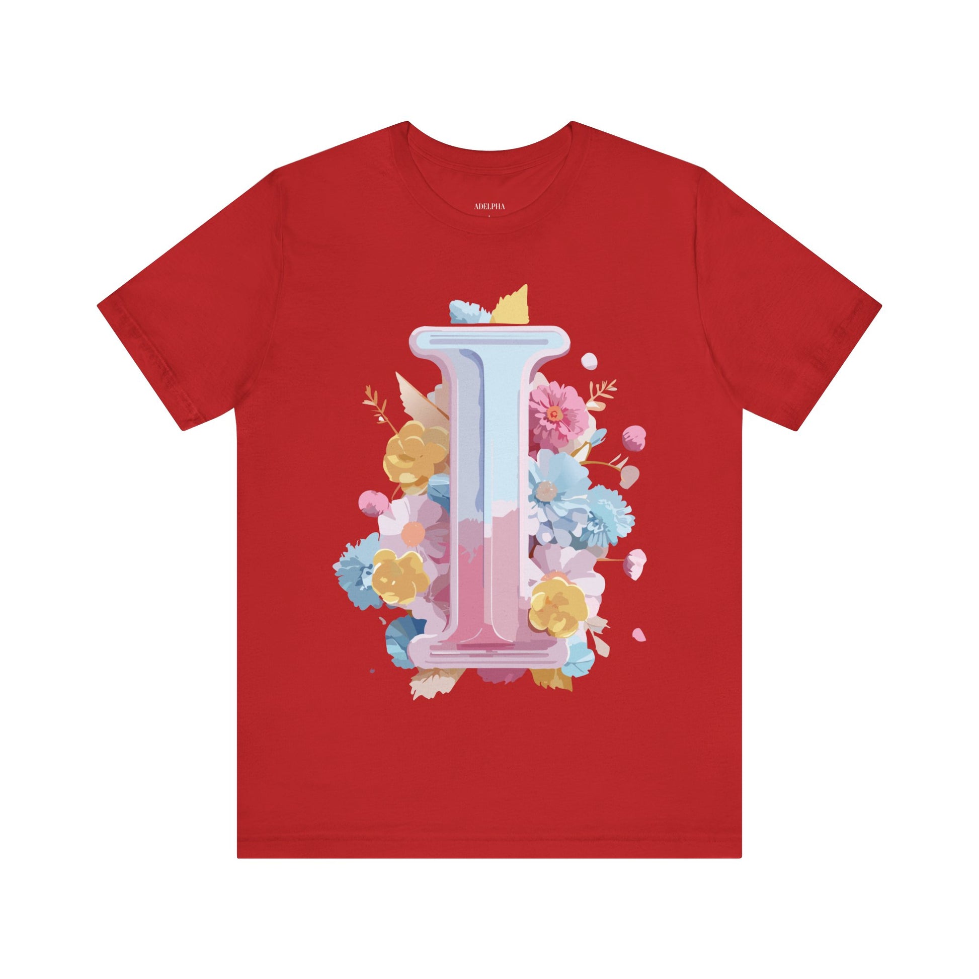 Natural Cotton Tee Shirt - Letters Collection - I Printify