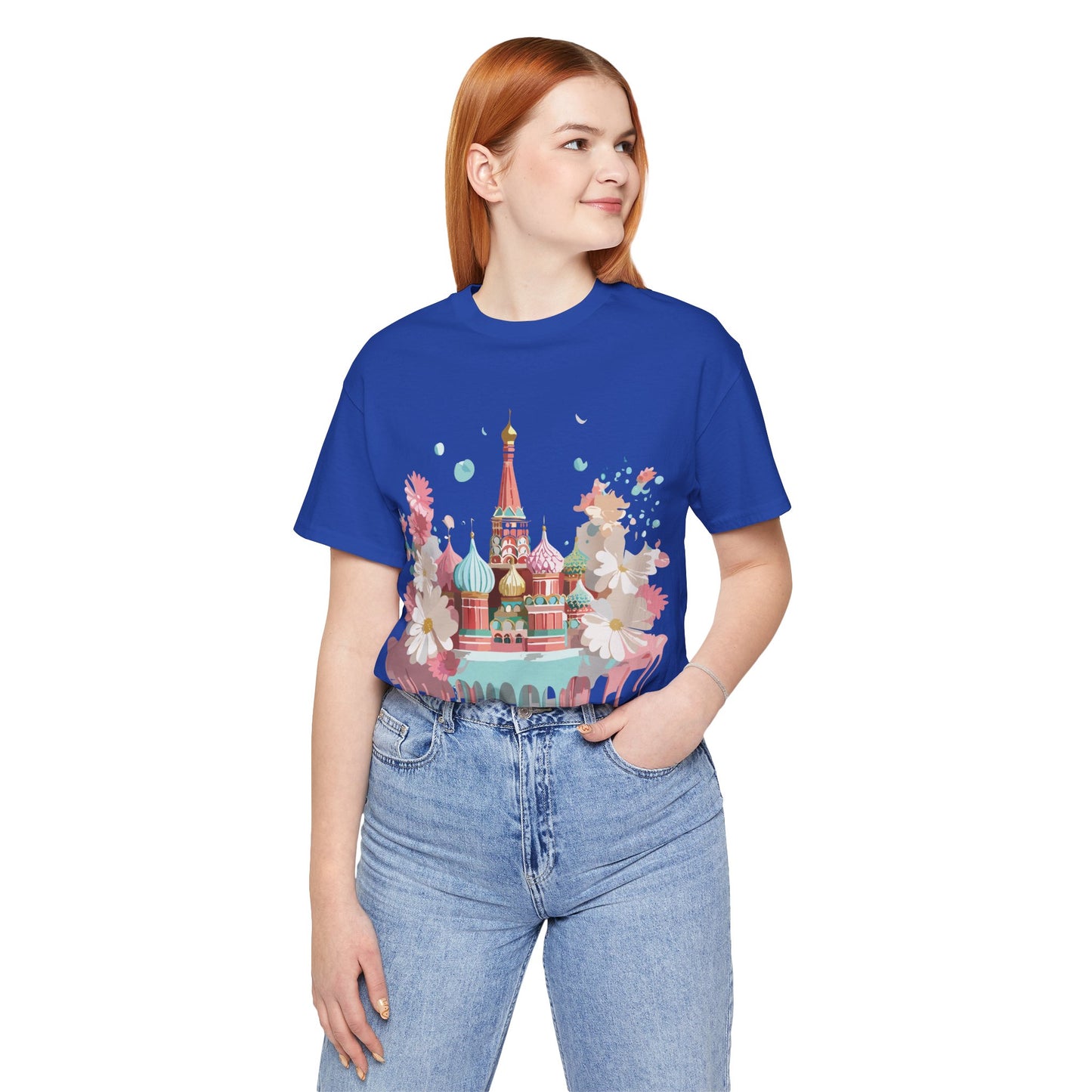 Natural Cotton Tee Shirt - Beautiful Places Collection - Moscow Printify