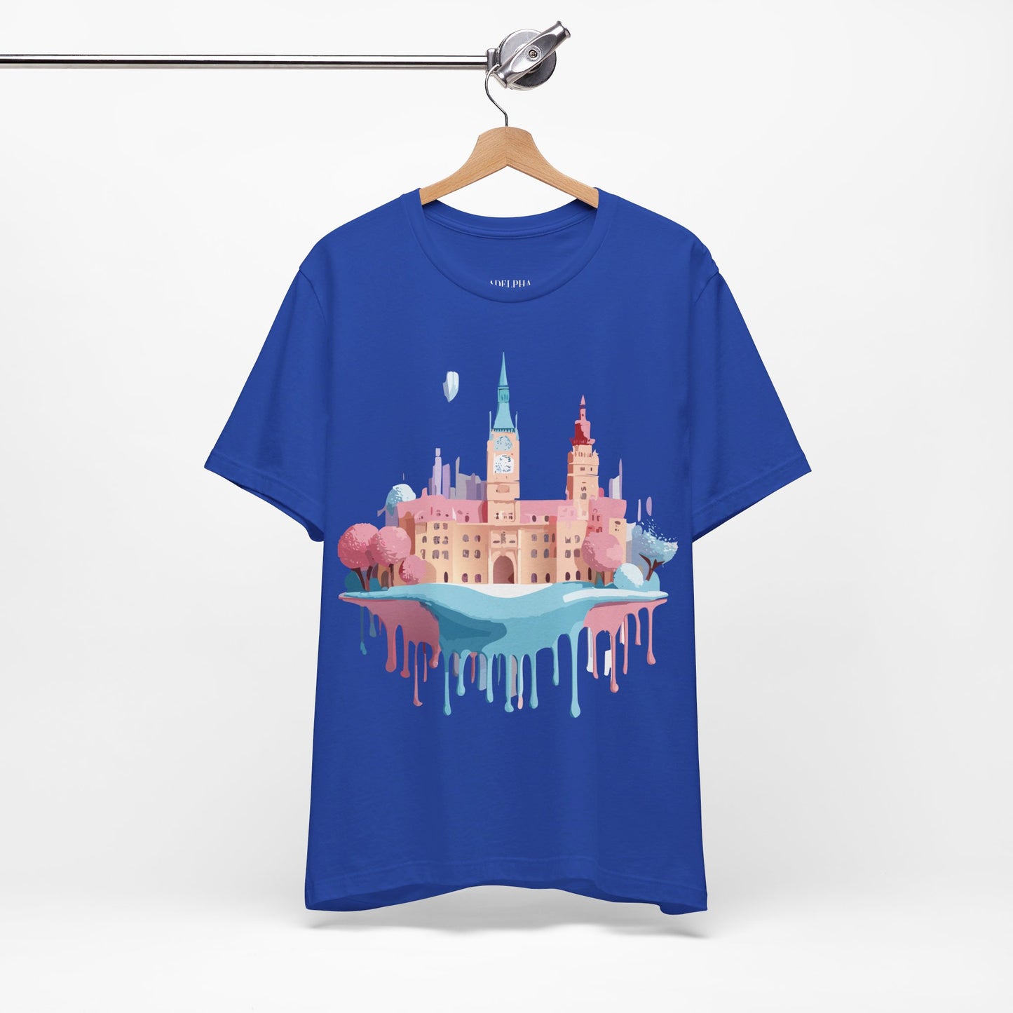 Natural Cotton Tee Shirt - Beautiful Places Collection - Prague Printify