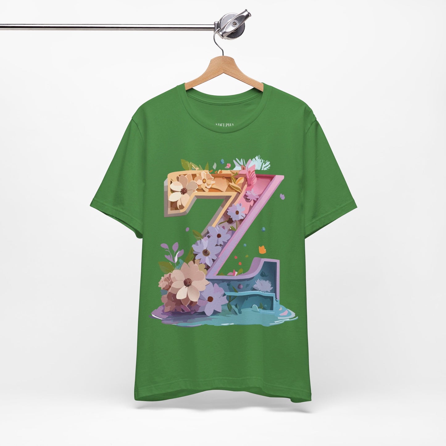 Natural Cotton Tee Shirt - Letters Collection - Z Printify