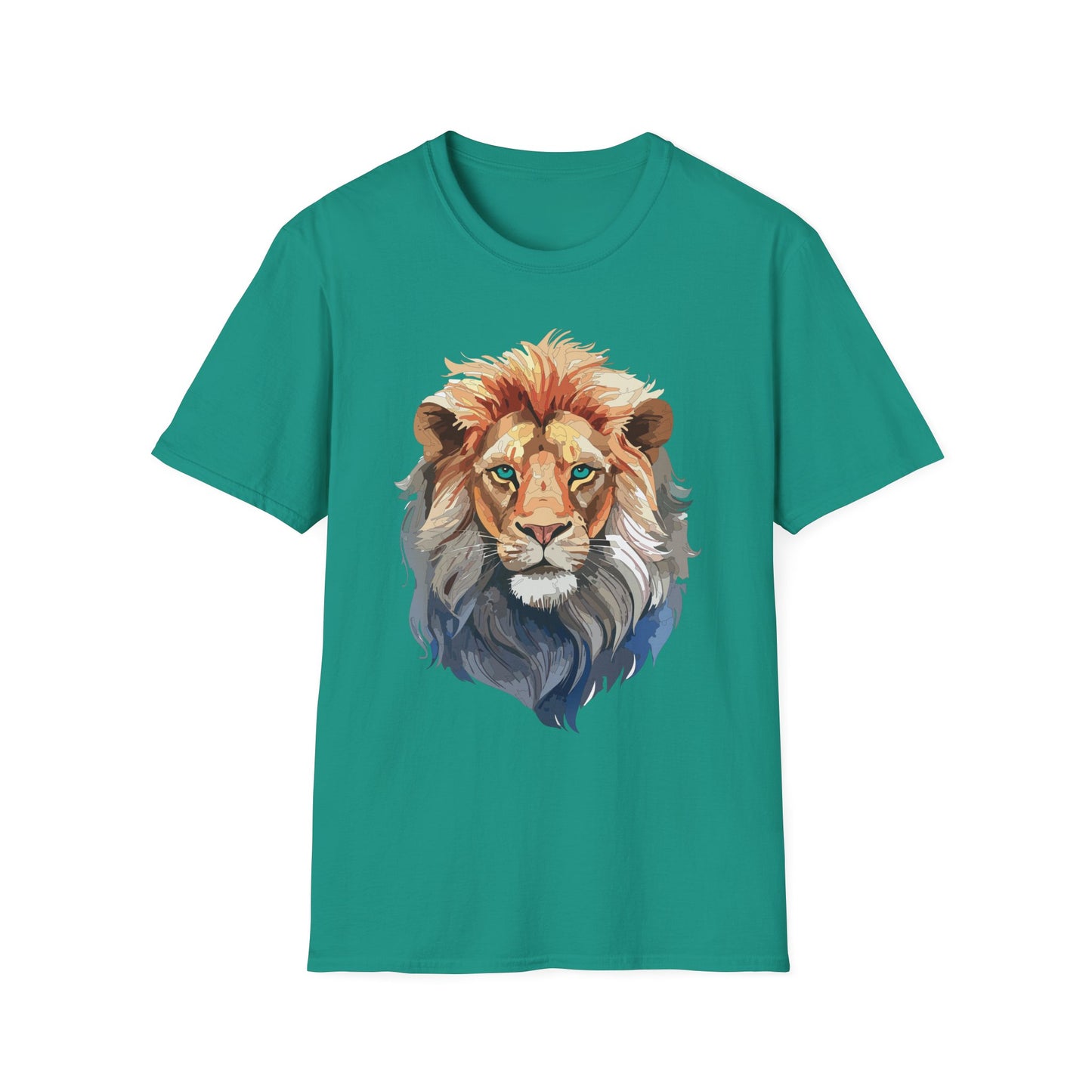 Lion Shirt, Shirt with Lion, Floral Lion Tee, Shirt with Animals