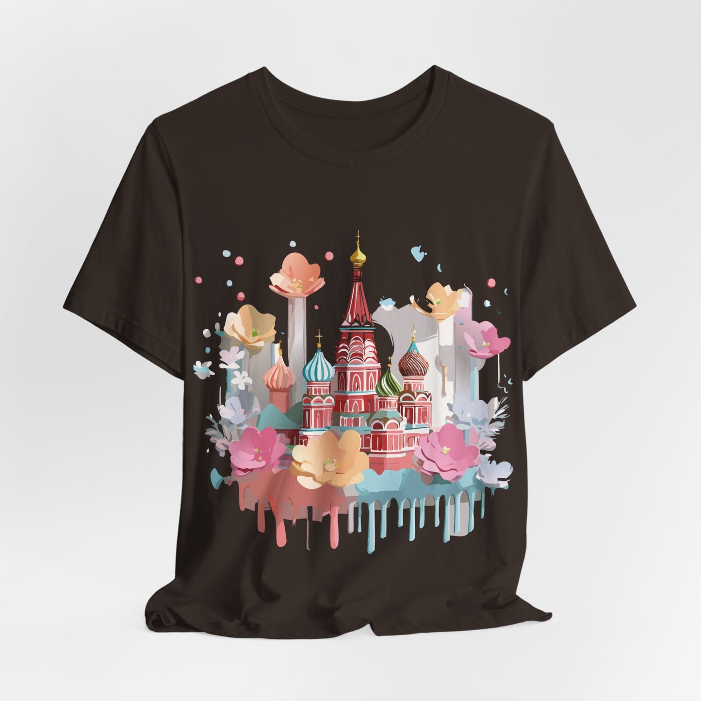 Natural Cotton Tee Shirt - Beautiful Places Collection - Moscow Printify
