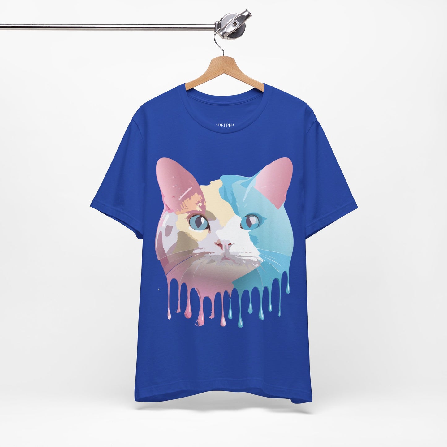 Natural Cotton Tee Shirt with Cat Printify