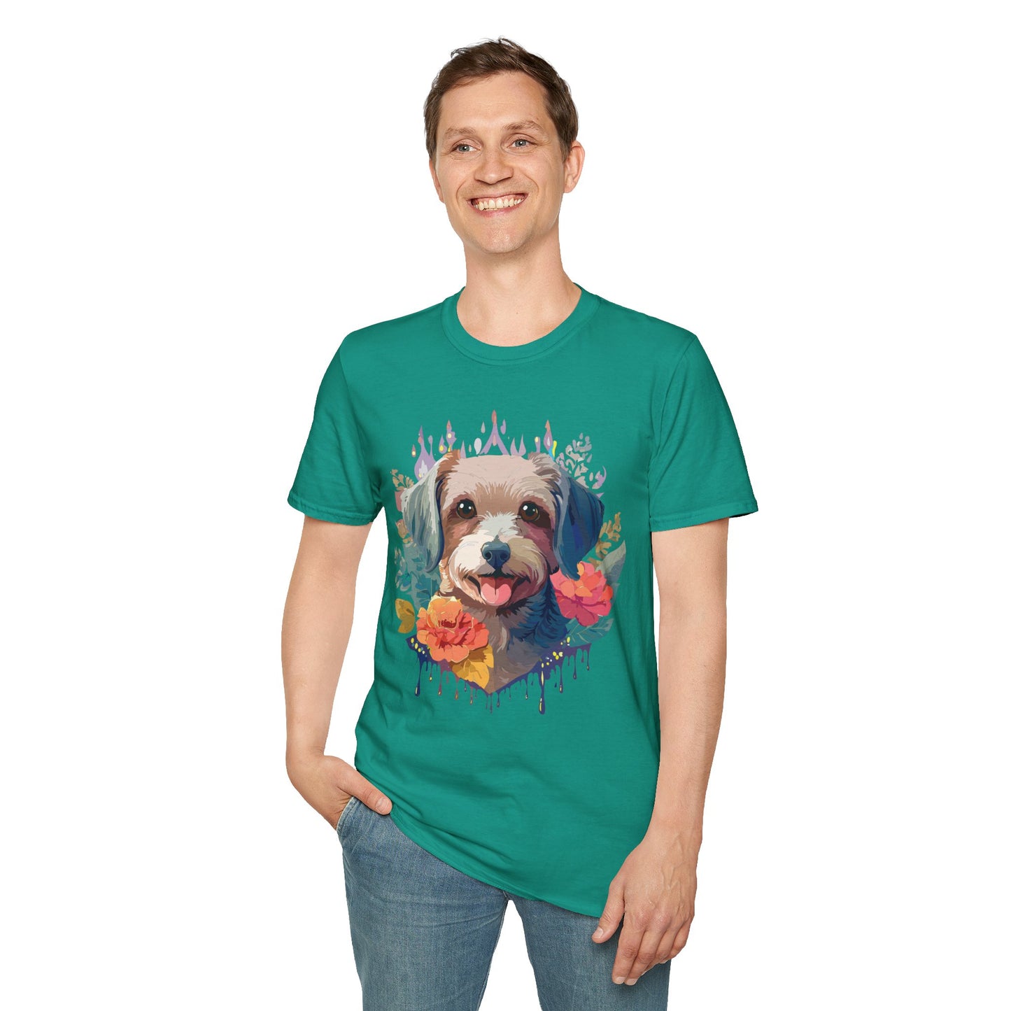 Dog Shirt, Shirt with Dog, Animal Tee, Shirt with Animals