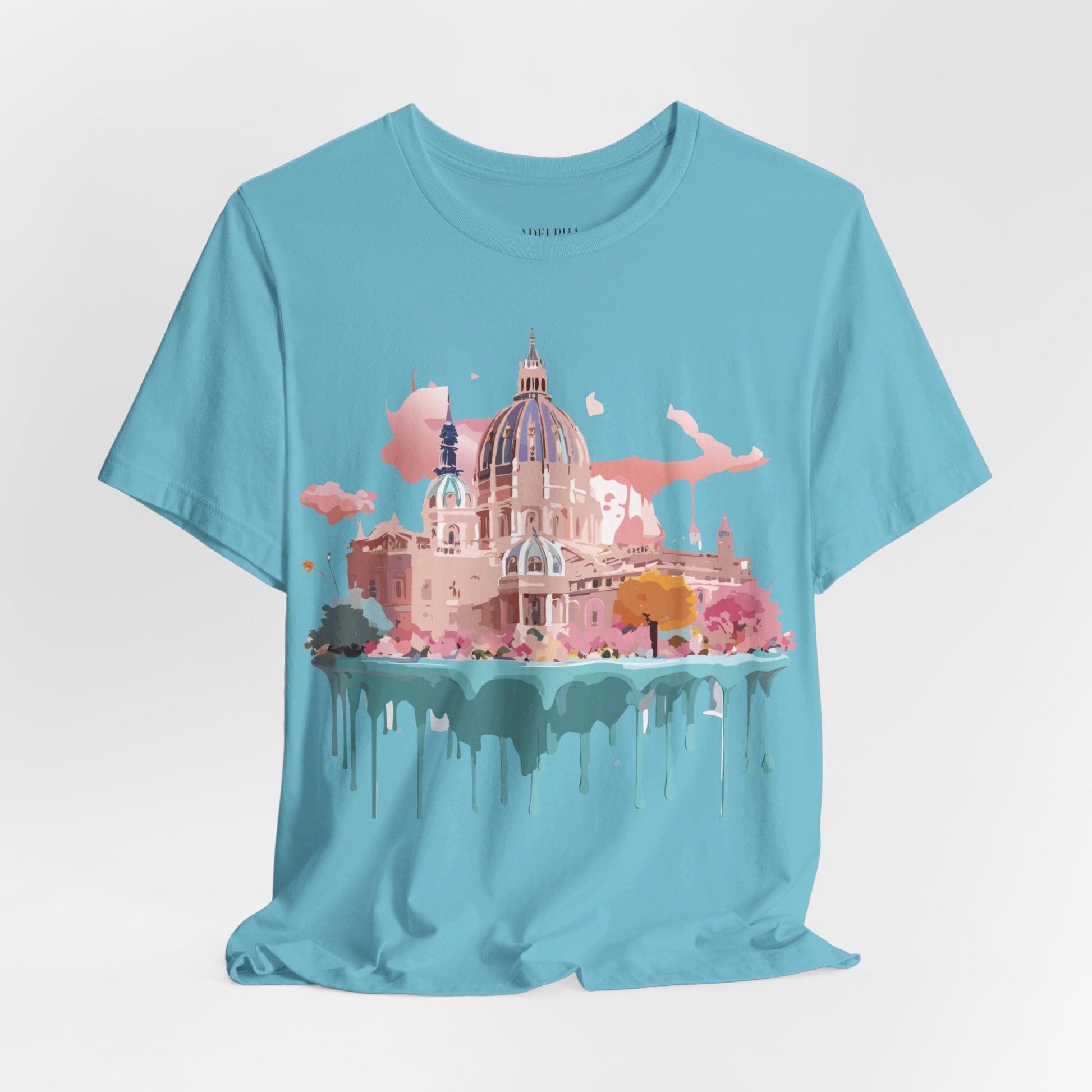 Natural Cotton Tee Shirt - Beautiful Places Collection - Vienna Printify