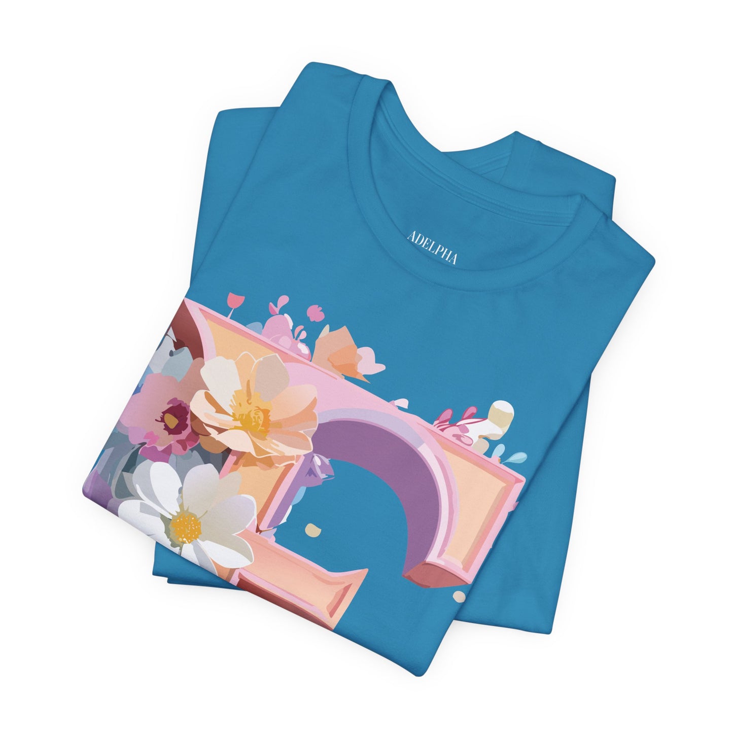 Natural Cotton Tee Shirt - Letters Collection - E Printify