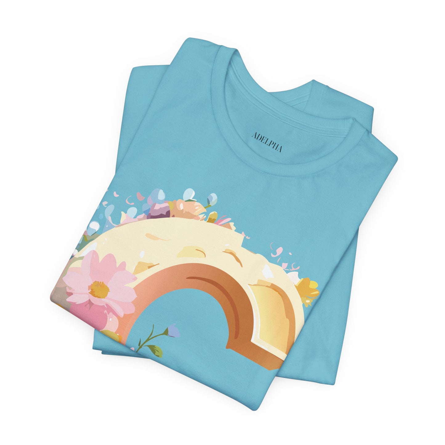 Natural Cotton Tee Shirt - Letters Collection - C Printify