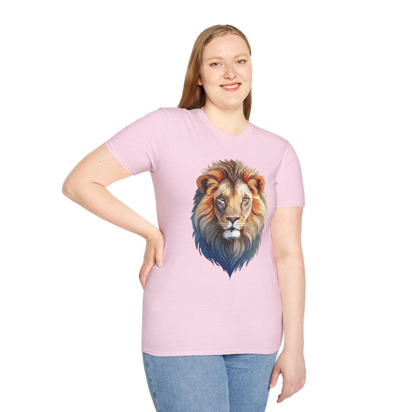Lion Shirt, Shirt with Lion, Floral Lion Tee, Shirt with Animals