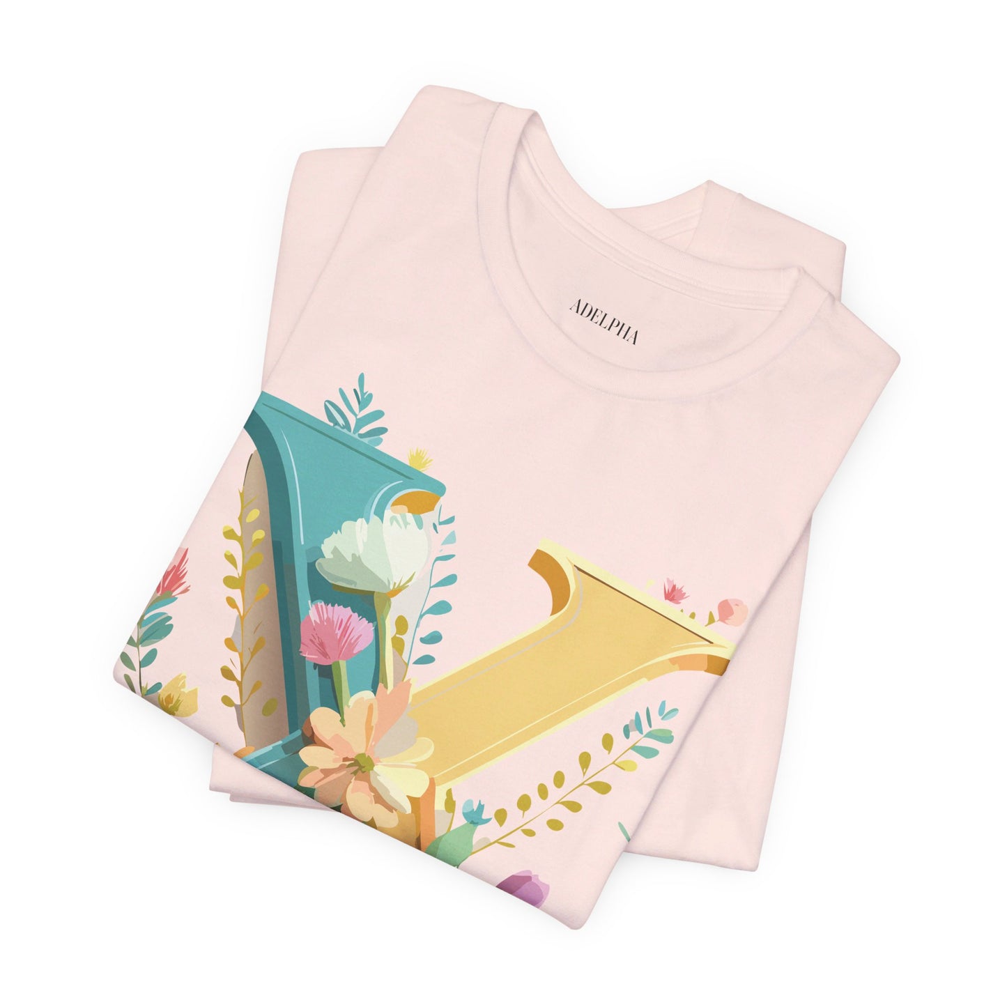 Natural Cotton Tee Shirt - Letters Collection - X Printify