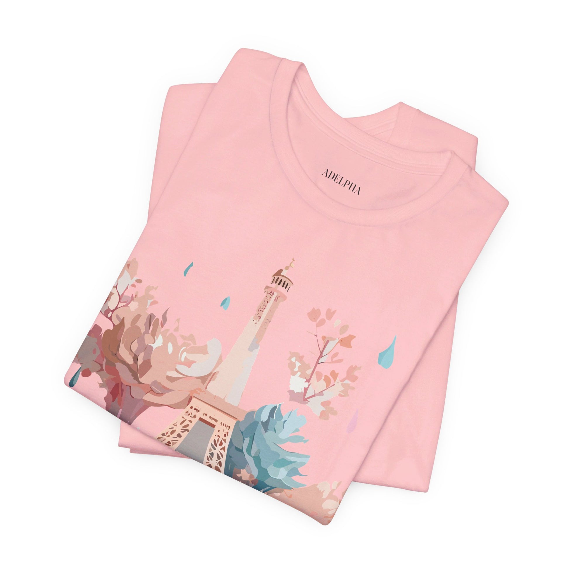 Natural Cotton Tee Shirt - Beautiful Places Collection - Paris Printify