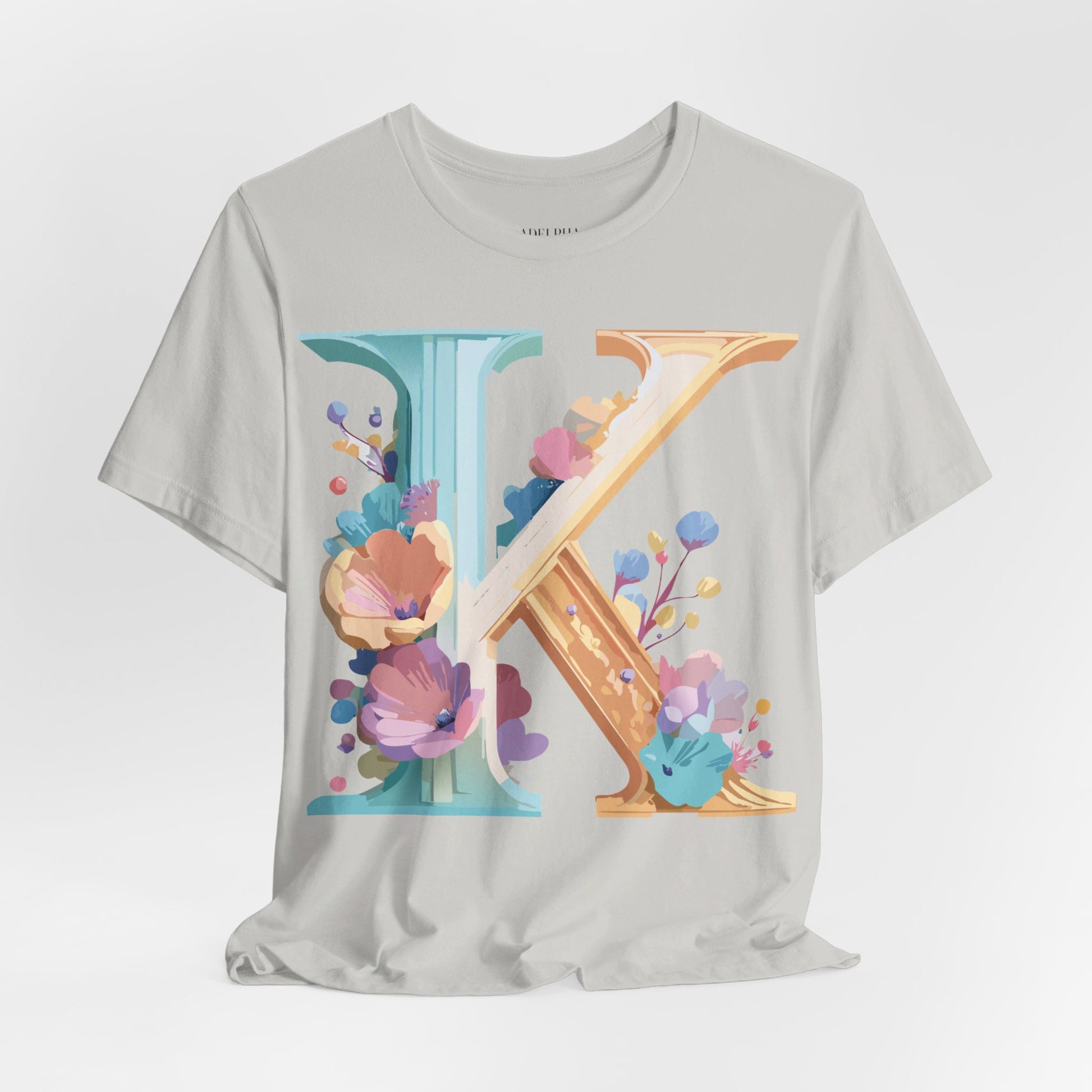 Natural Cotton Tee Shirt - Letters Collection - K Printify
