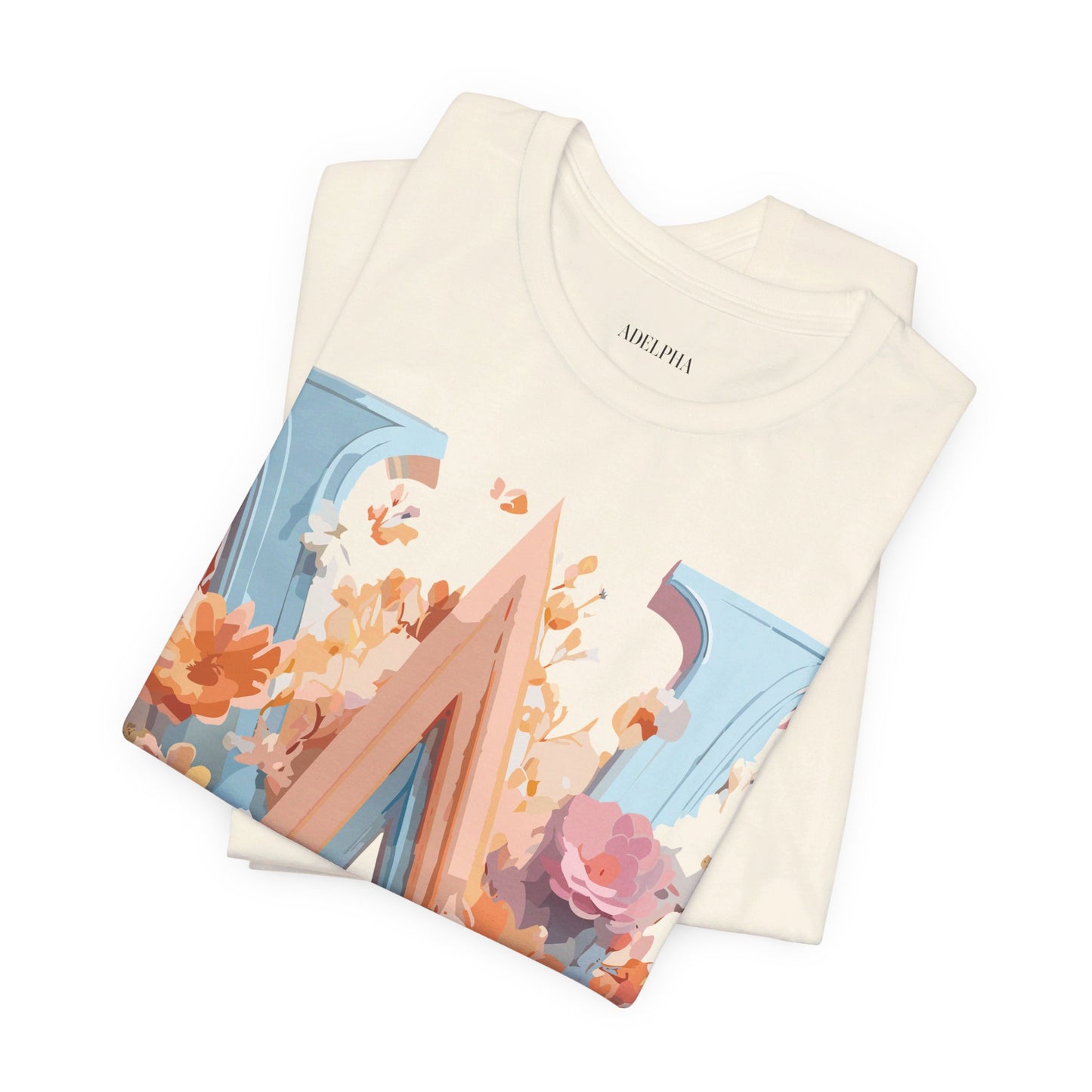 Natural Cotton Tee Shirt - Letters Collection - W Printify