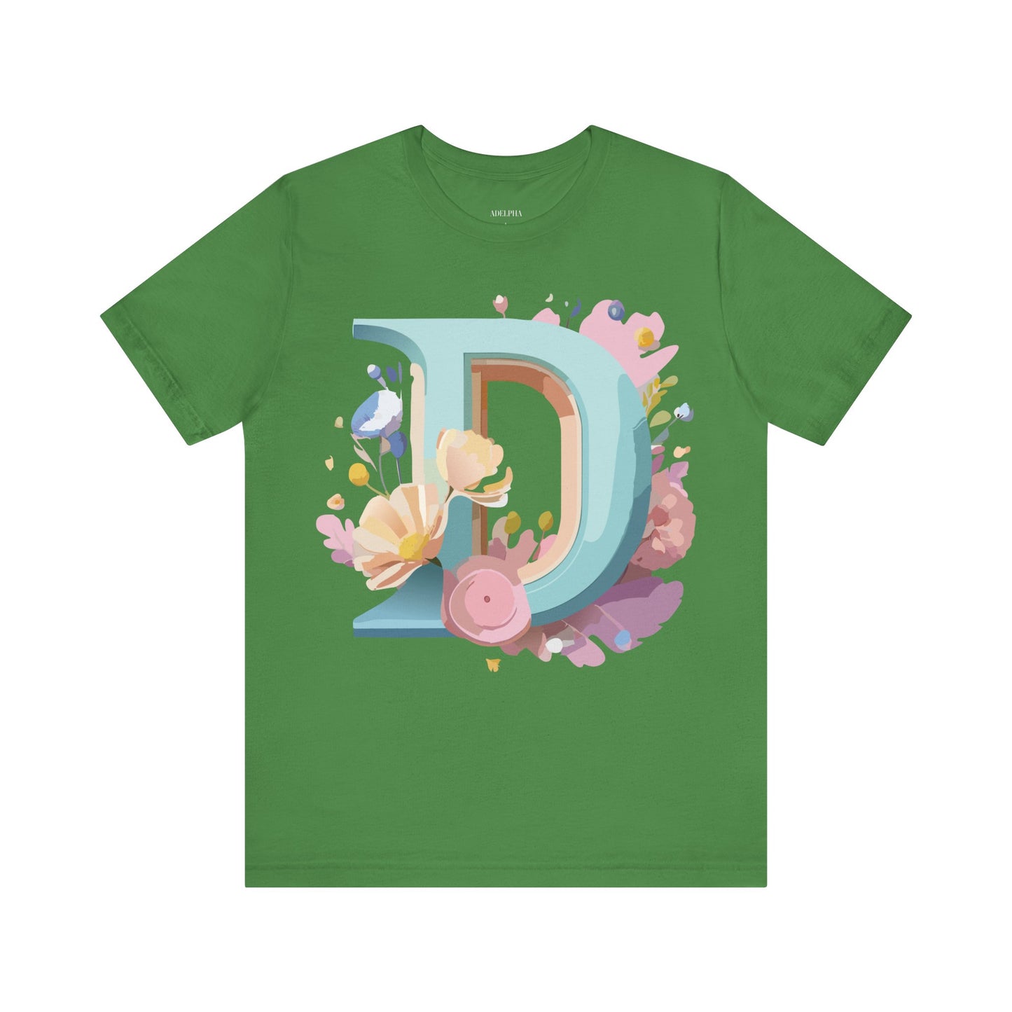 Natural Cotton Tee Shirt - Letters Collection - D Printify