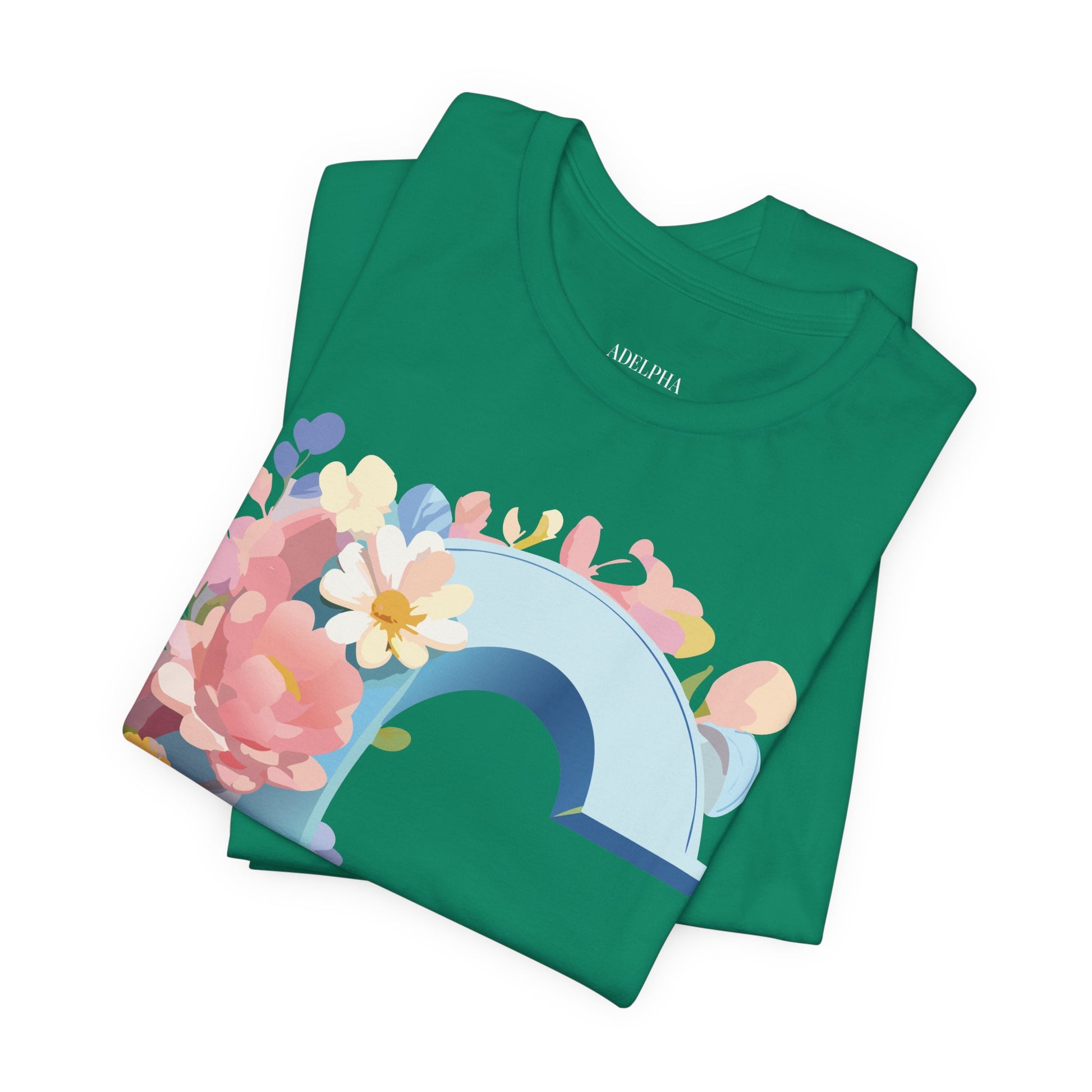 Natural Cotton Tee Shirt - Letters Collection - C Printify
