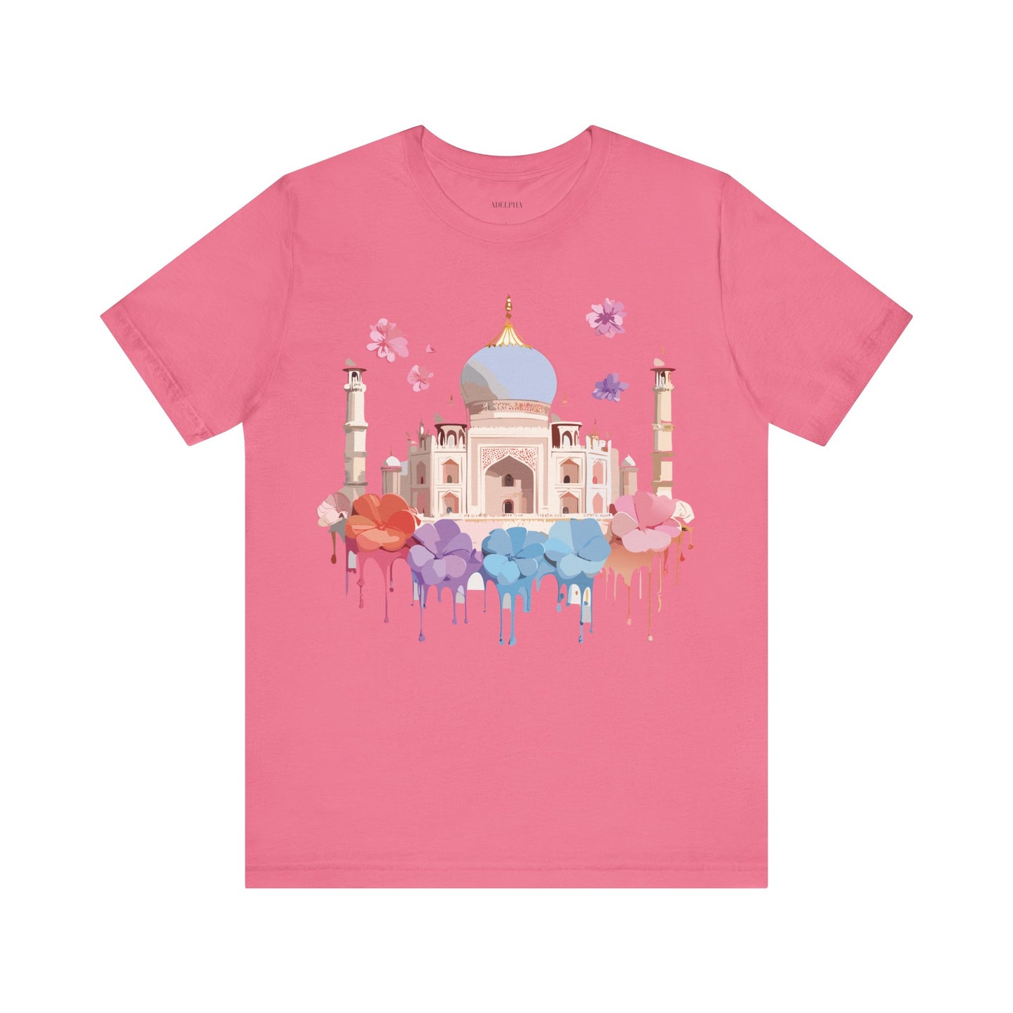 Natural Cotton Tee Shirt - Taj Mahal, India Printify