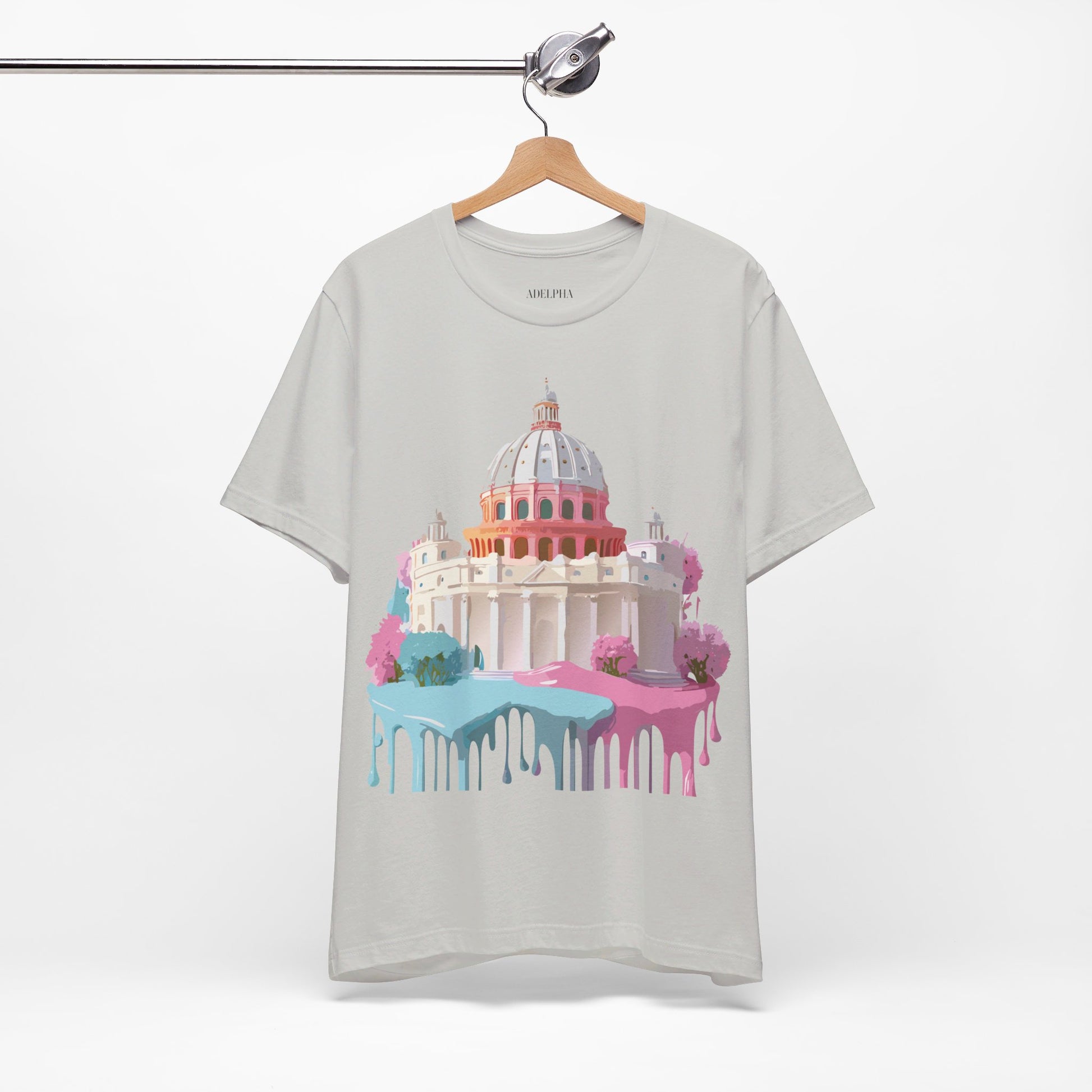 Natural Cotton Tee Shirt - Beautiful Places Collection - Rome Printify
