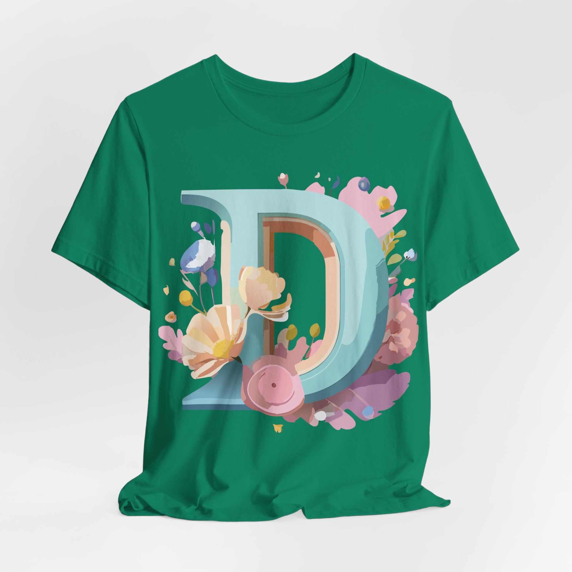 Natural Cotton Tee Shirt - Letters Collection - D Printify