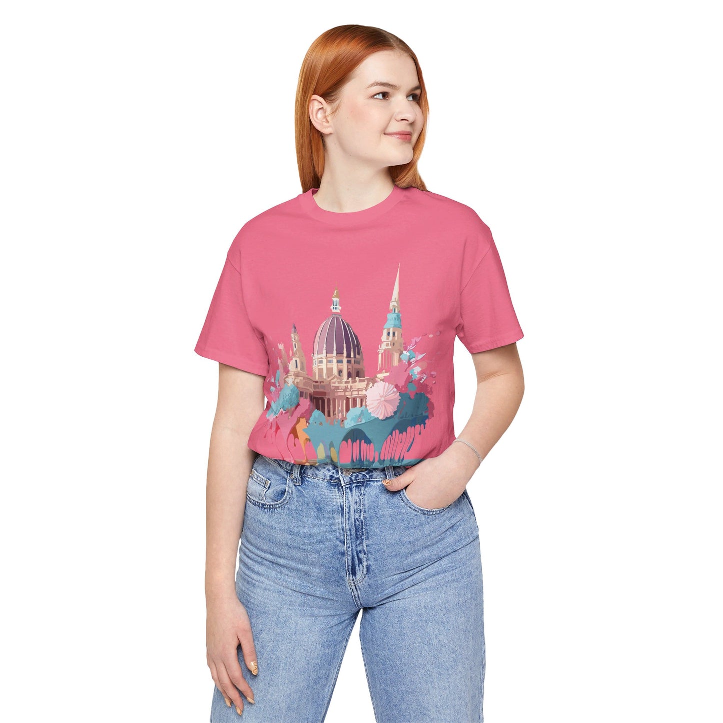 Natural Cotton Tee Shirt - Beautiful Places Collection - Vienna Printify
