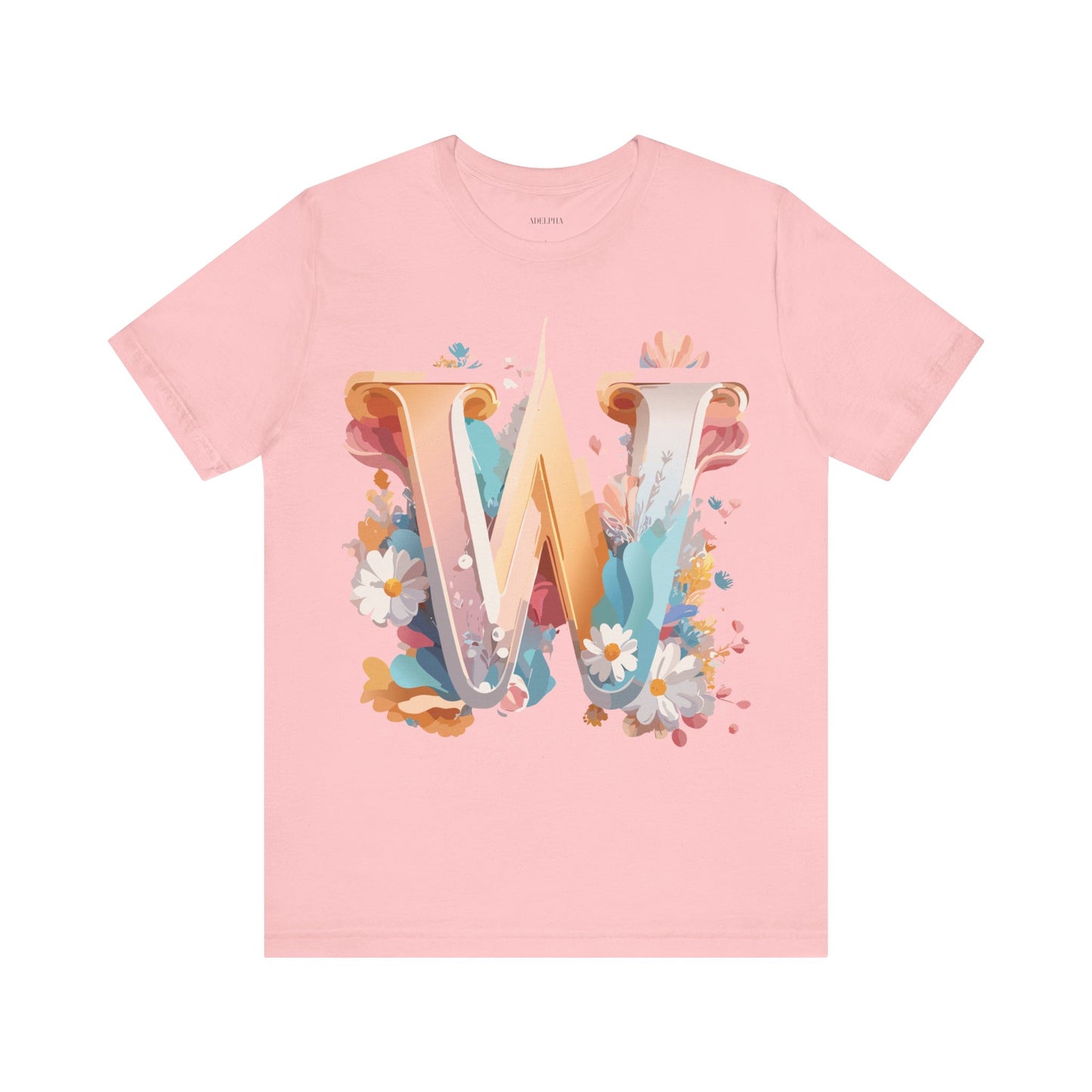 Natural Cotton Tee Shirt - Letters Collection - W Printify