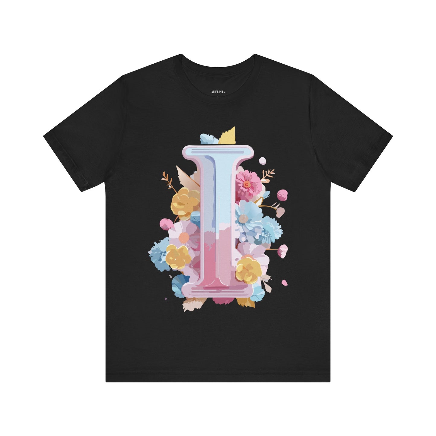 Natural Cotton Tee Shirt - Letters Collection - I Printify