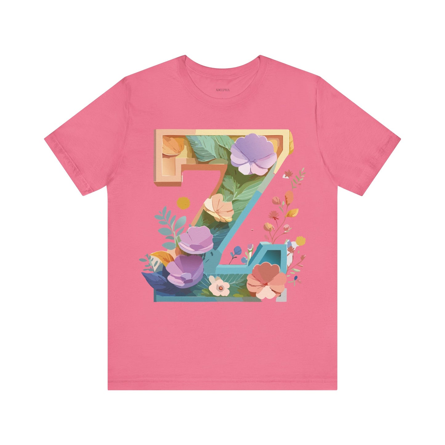 Natural Cotton Tee Shirt - Letters Collection - Z Printify