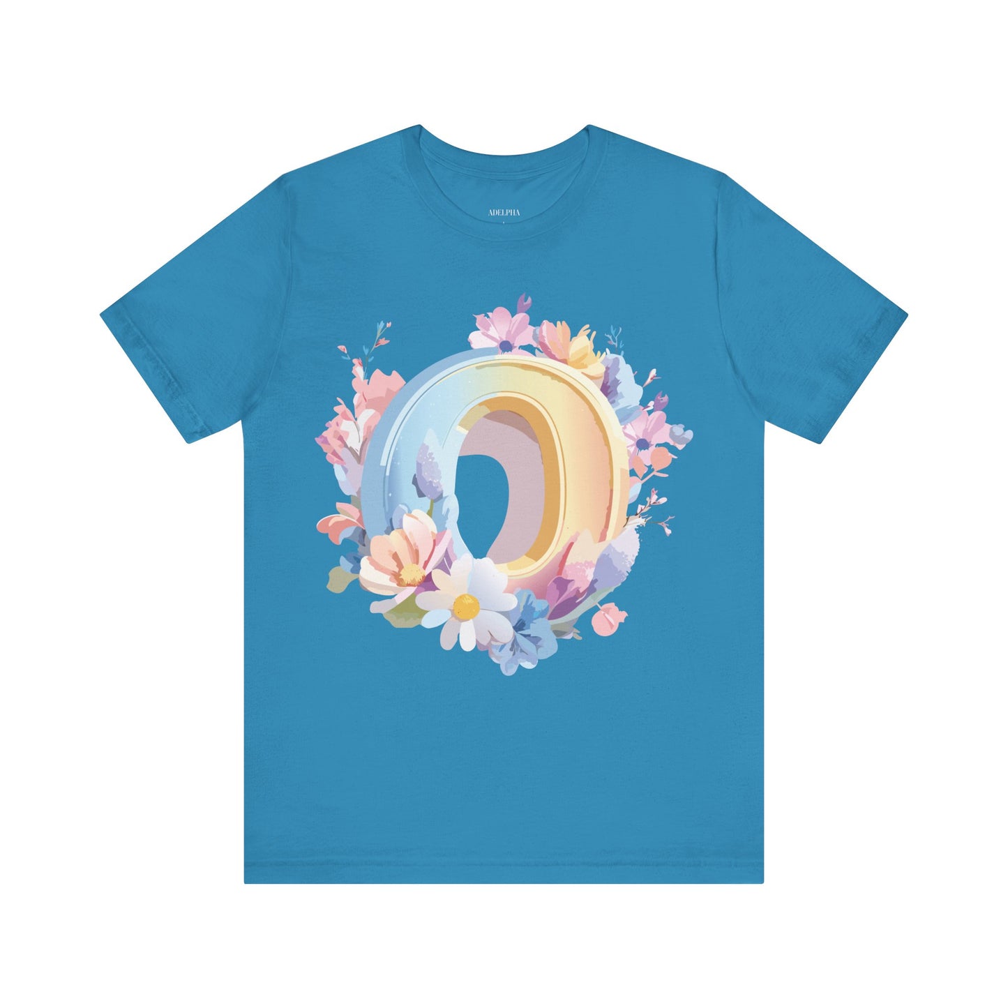 Natural Cotton Tee Shirt - Letters Collection - O Printify