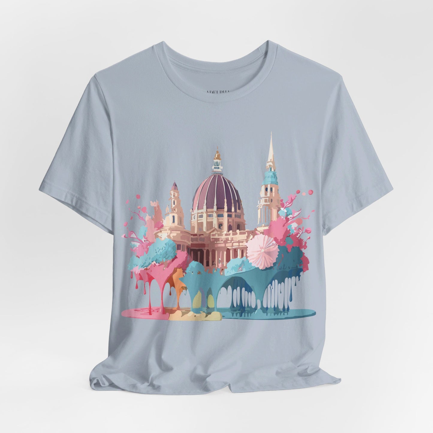Natural Cotton Tee Shirt - Beautiful Places Collection - Vienna Printify