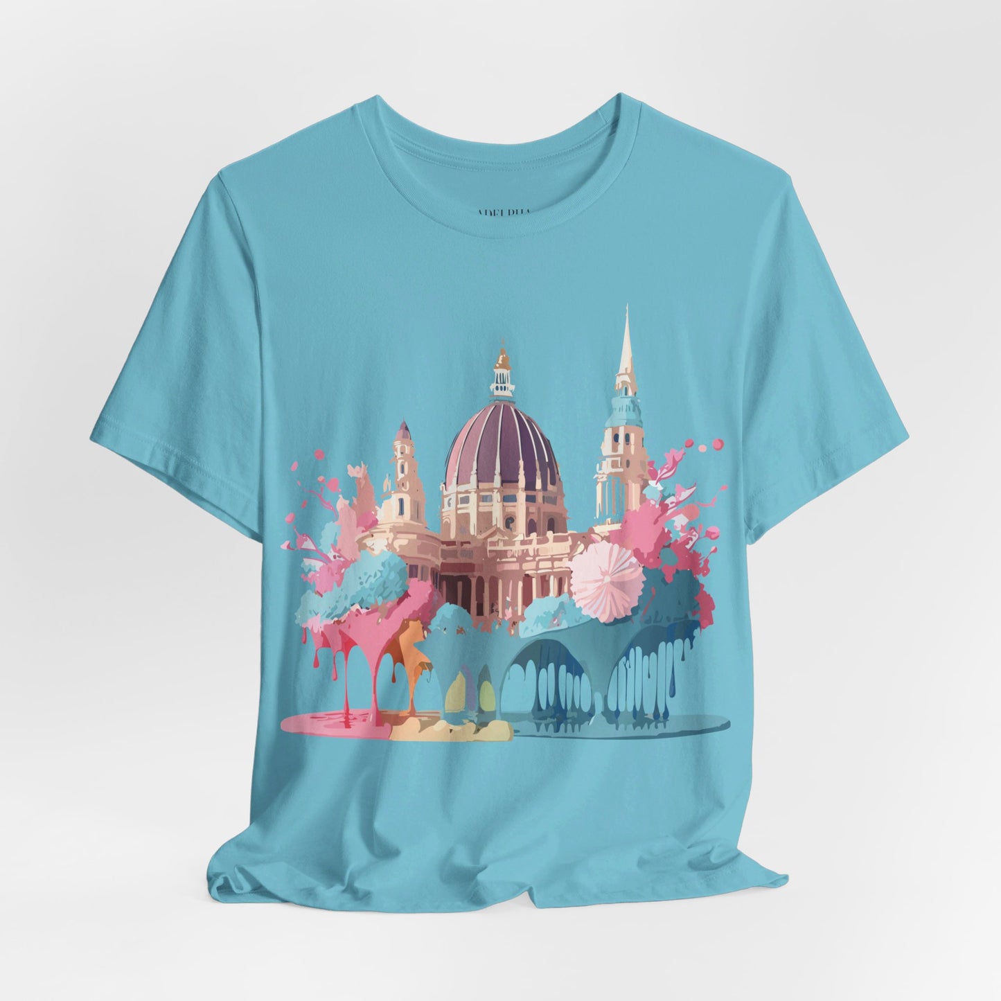 Natural Cotton Tee Shirt - Beautiful Places Collection - Vienna Printify