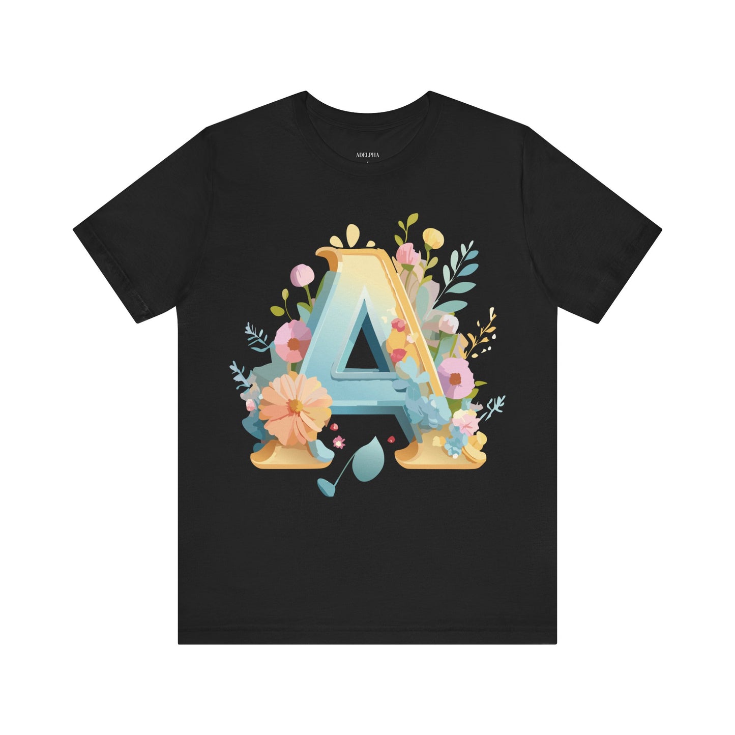 Natural Cotton Tee Shirt - Letters Collection - A Printify