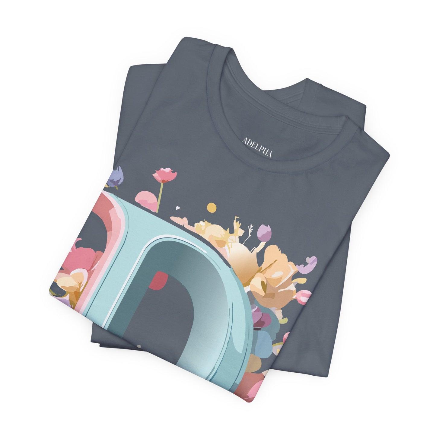 Natural Cotton Tee Shirt - Letters Collection - D Printify