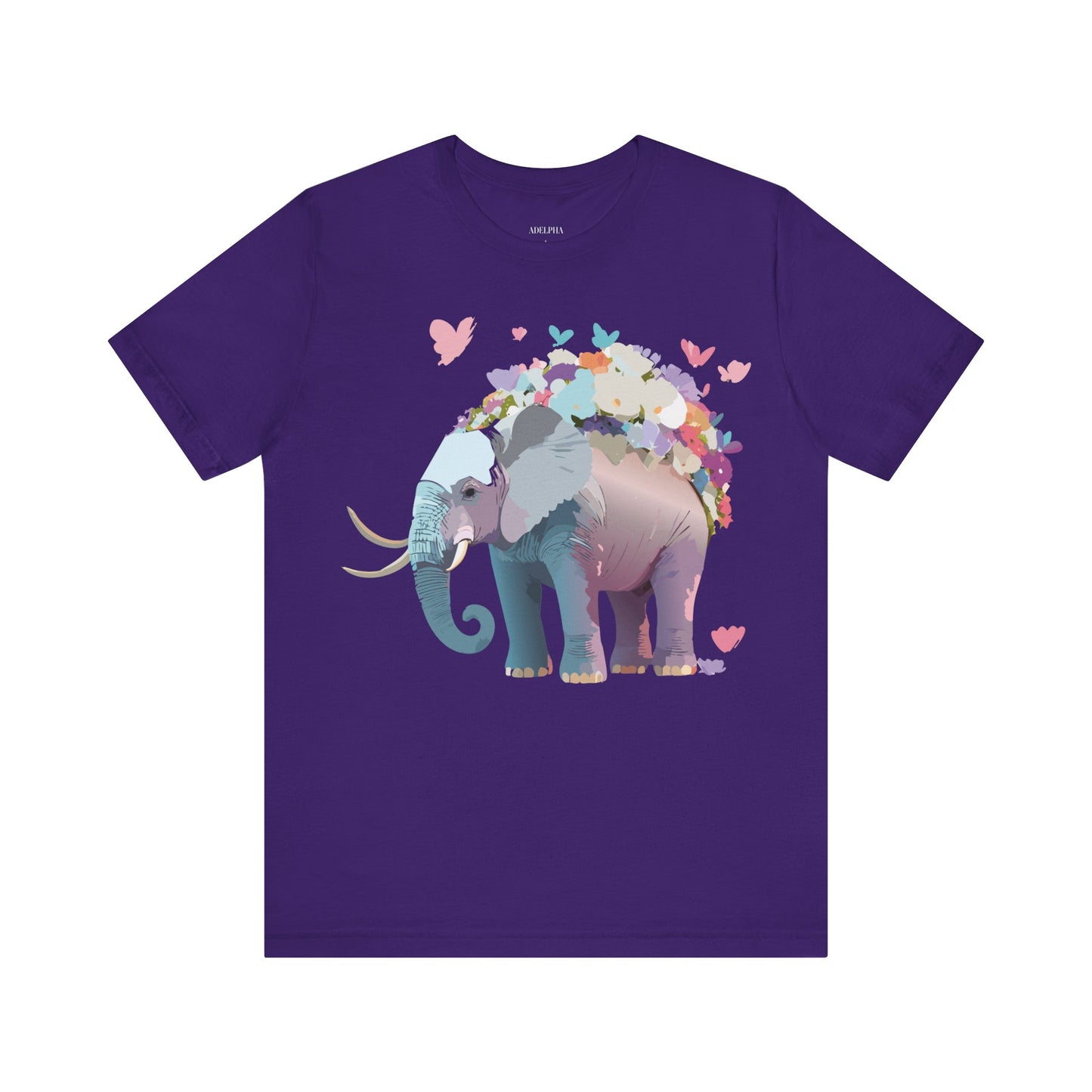 Natural Cotton Tee Shirt with Elephant Printify