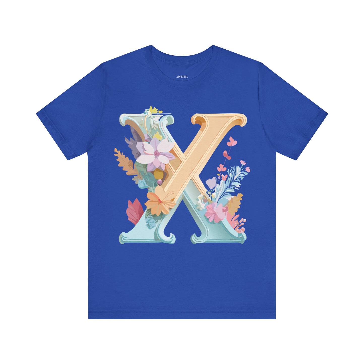 Natural Cotton Tee Shirt - Letters Collection - X Printify