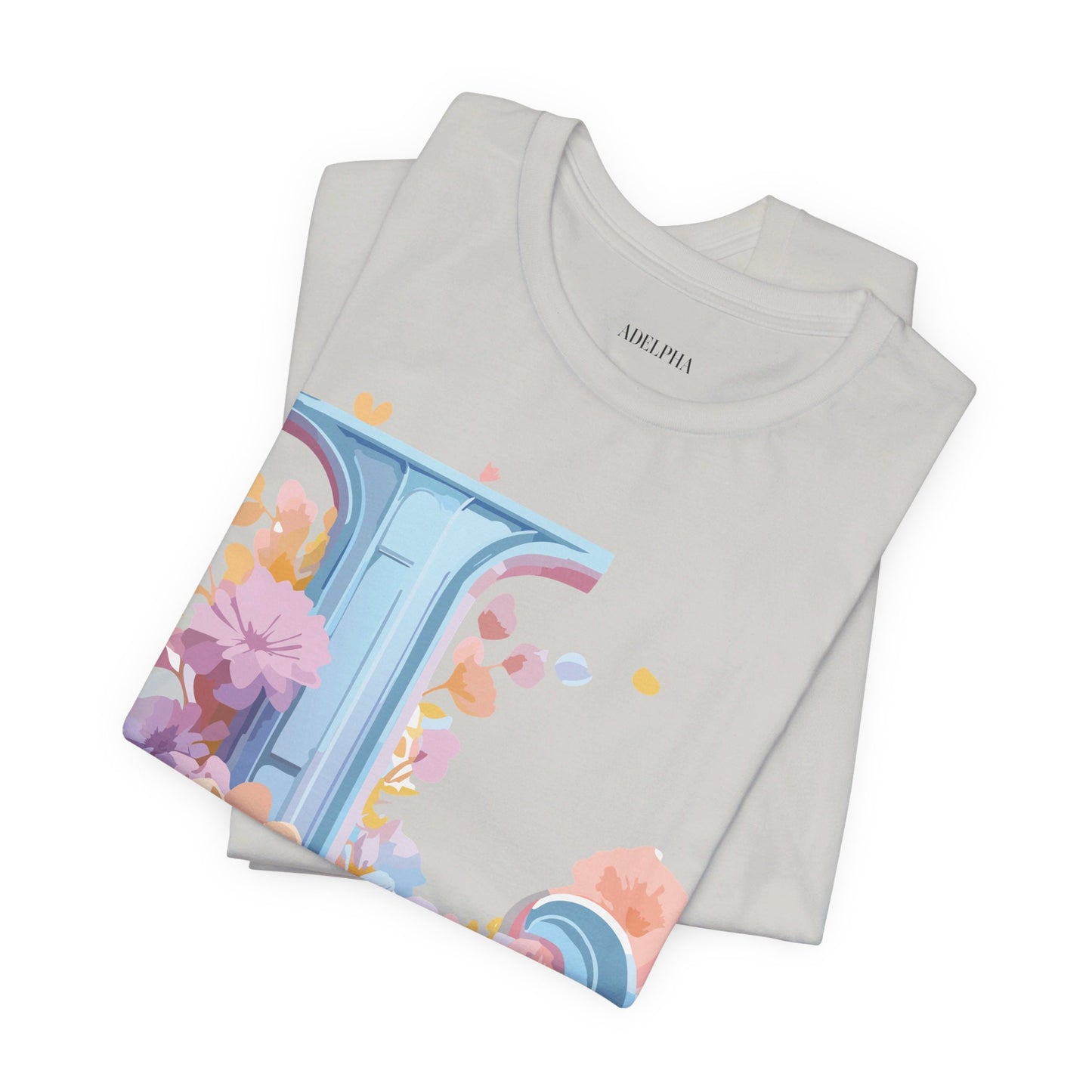 Natural Cotton Tee Shirt - Letters Collection - L Printify