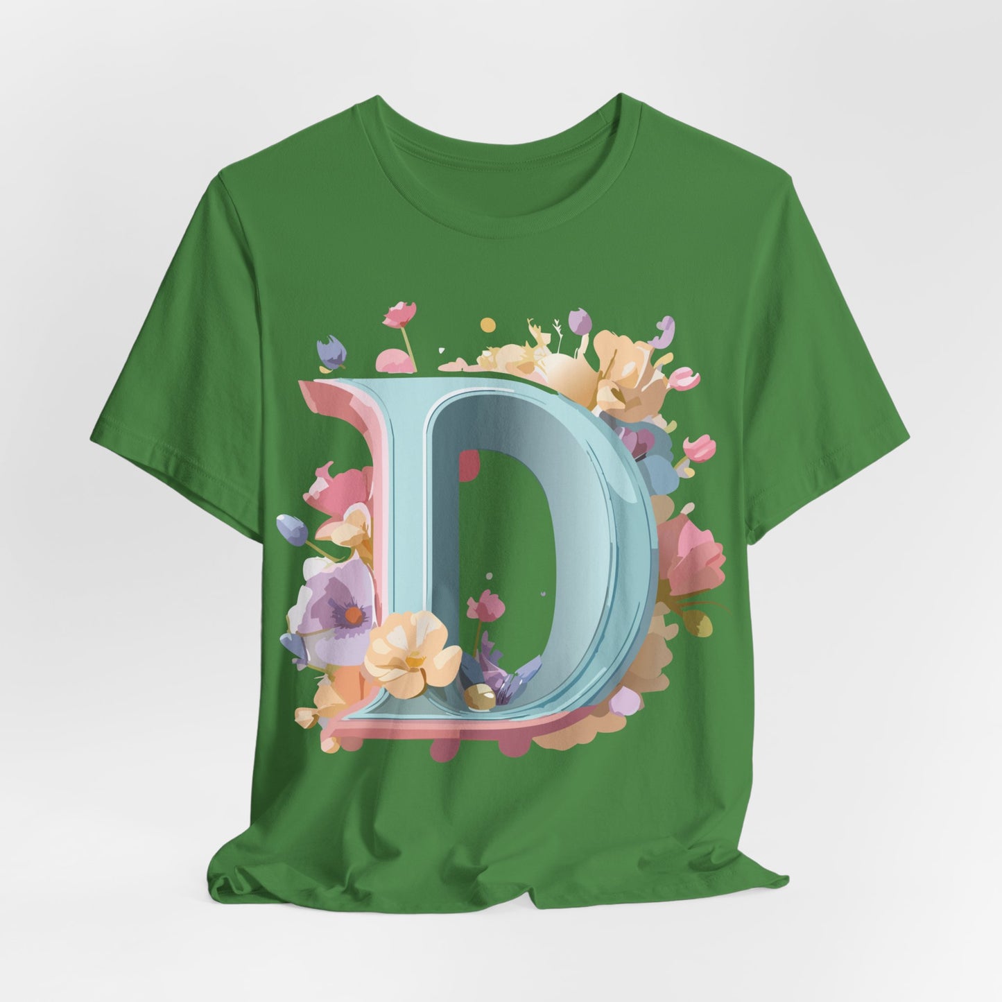 Natural Cotton Tee Shirt - Letters Collection - D Printify