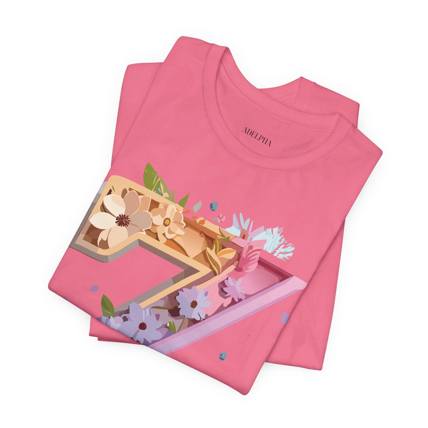 Natural Cotton Tee Shirt - Letters Collection - Z Printify
