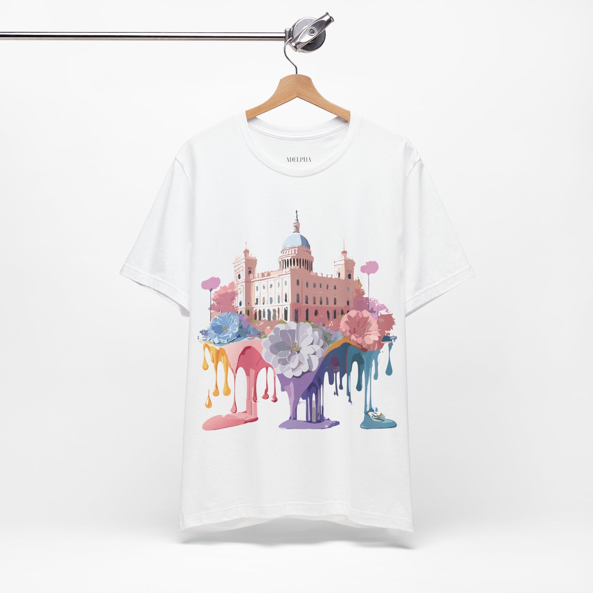Natural Cotton Tee Shirt - Beautiful Places Collection - Madrid Printify
