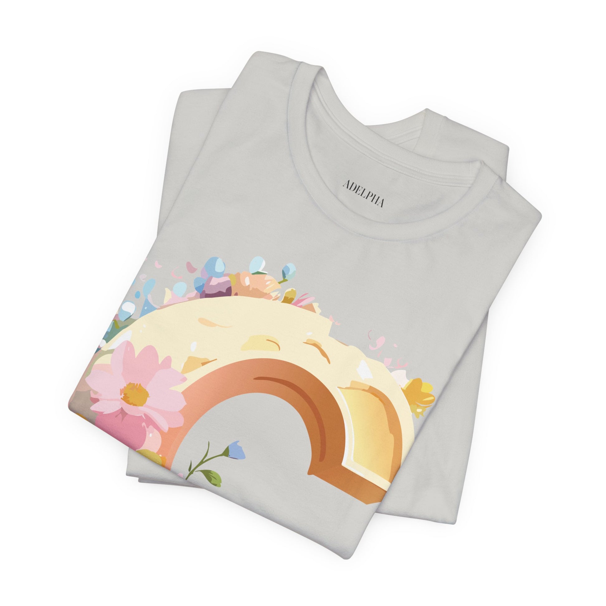 Natural Cotton Tee Shirt - Letters Collection - C Printify