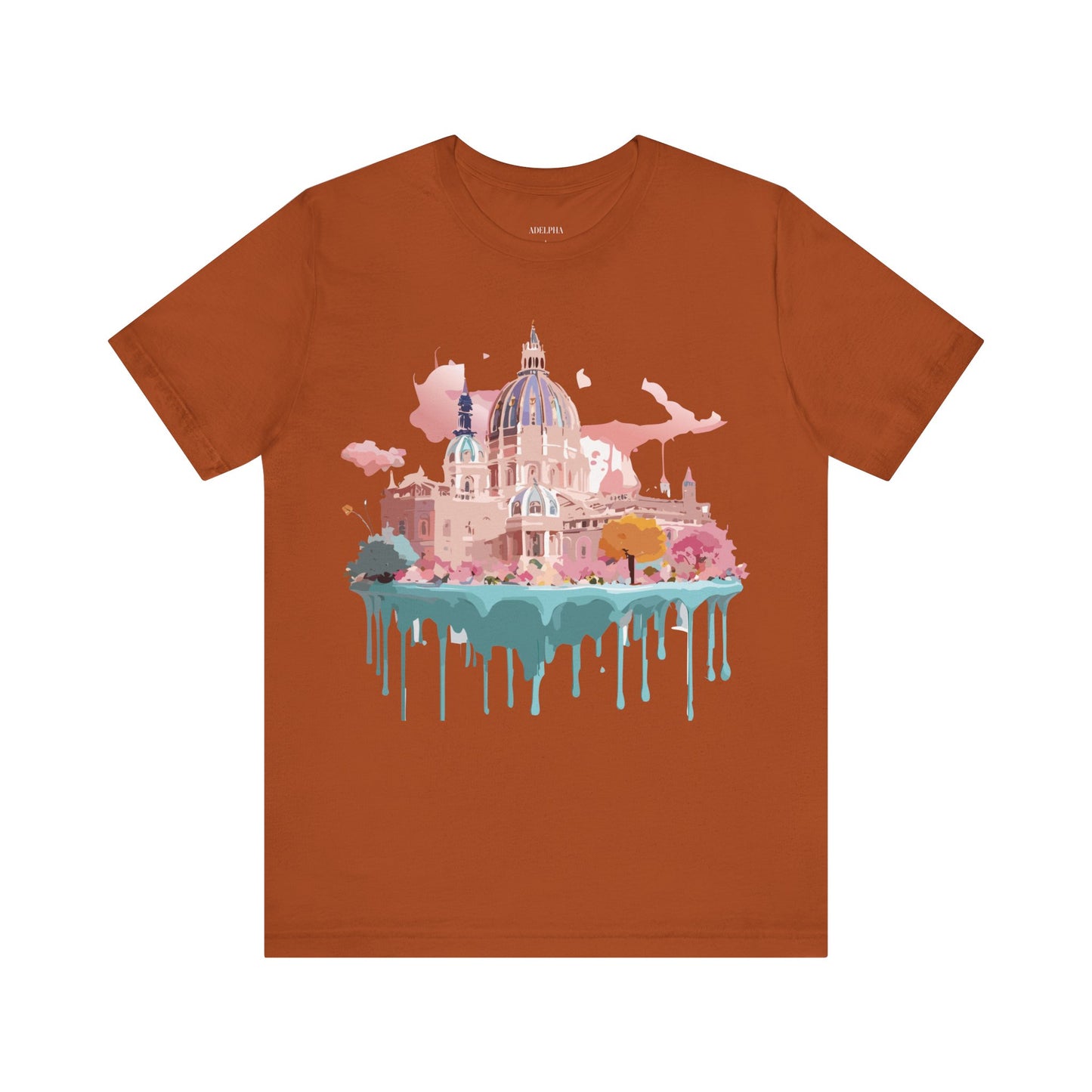 Natural Cotton Tee Shirt - Beautiful Places Collection - Vienna Printify