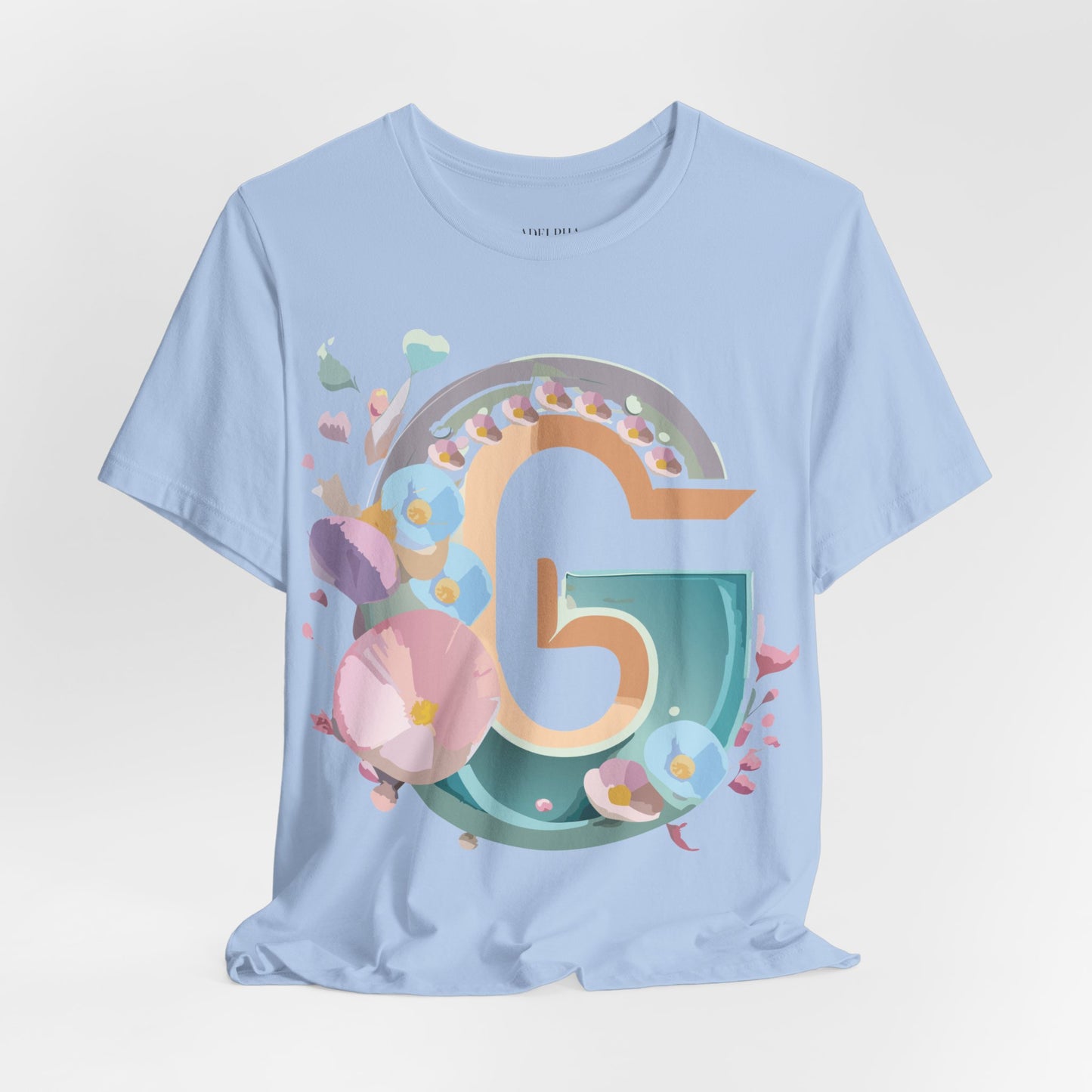 Natural Cotton Tee Shirt - Letters Collection - G Printify