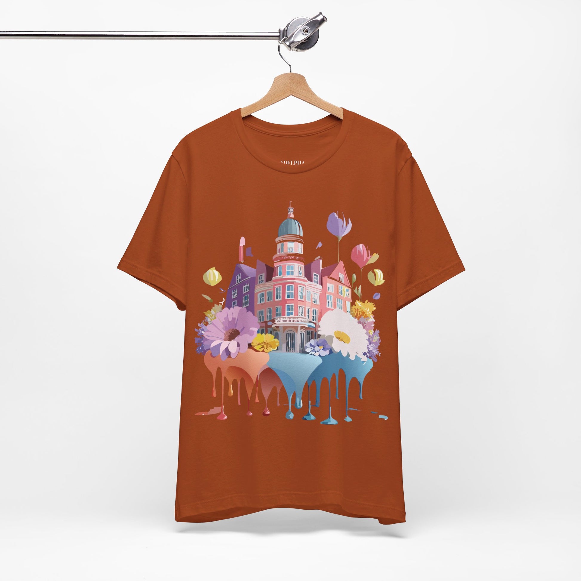 Natural Cotton Tee Shirt - Beautiful Places Collection - Amsterdam Printify