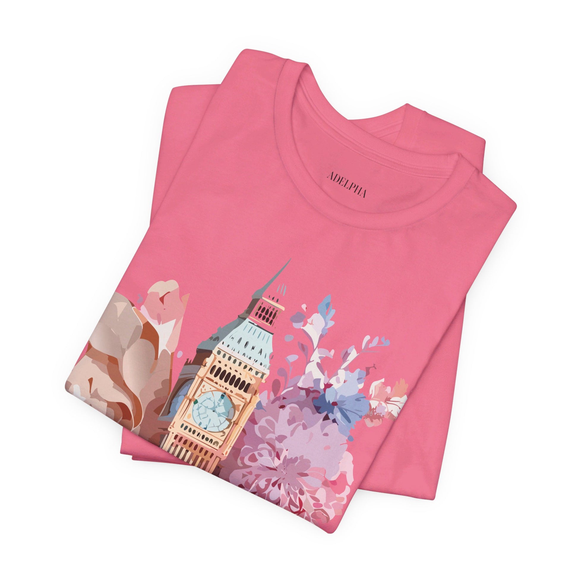Natural Cotton Tee Shirt - Beautiful Places Collection - London Printify