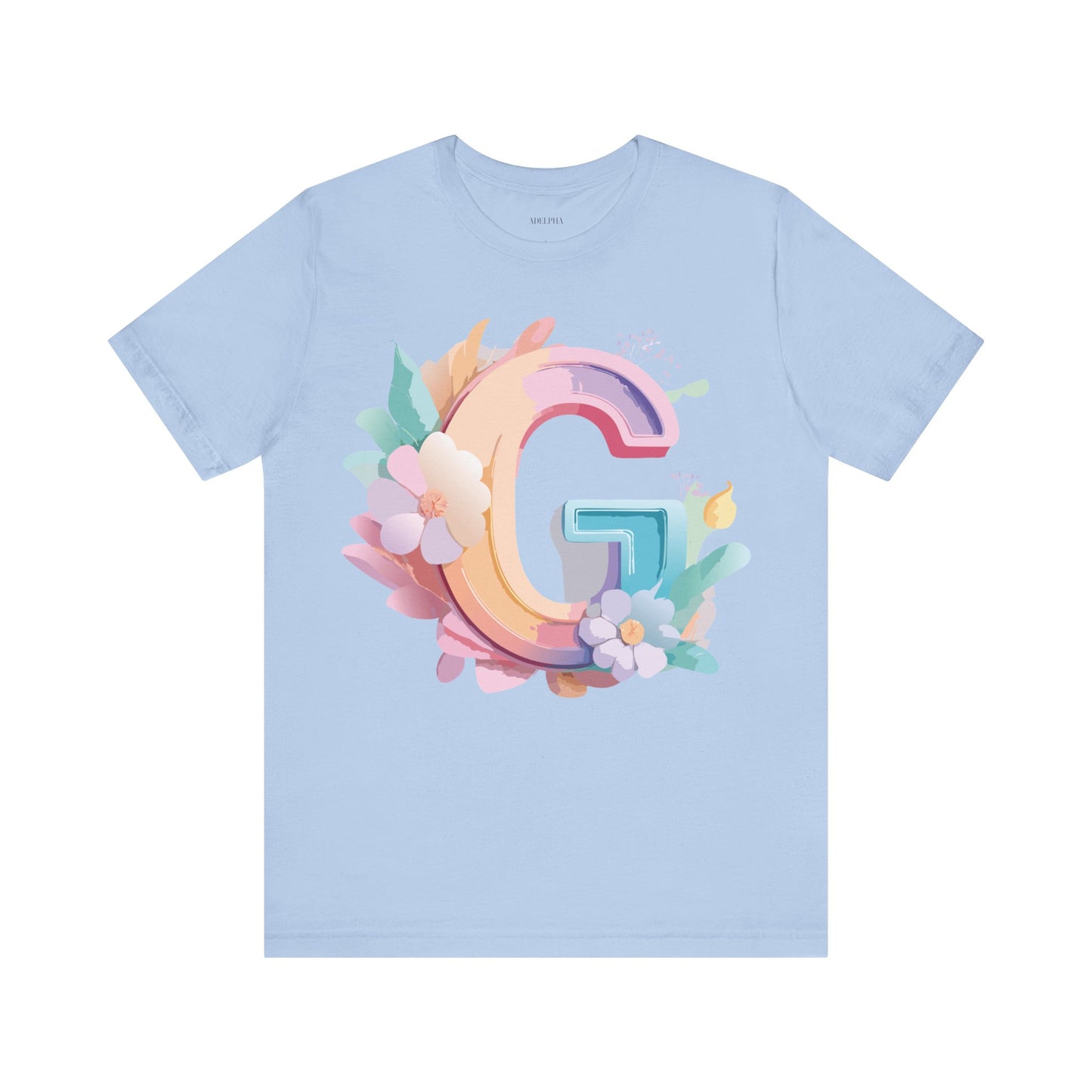 Natural Cotton Tee Shirt - Letters Collection - G Printify