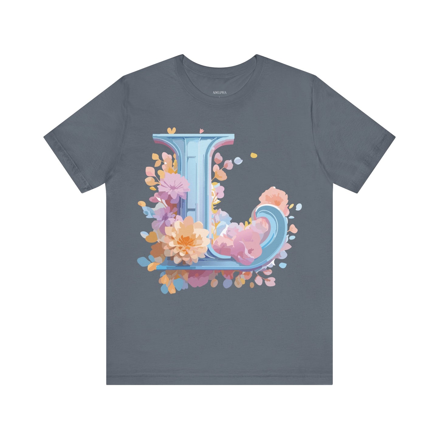 Natural Cotton Tee Shirt - Letters Collection - L Printify