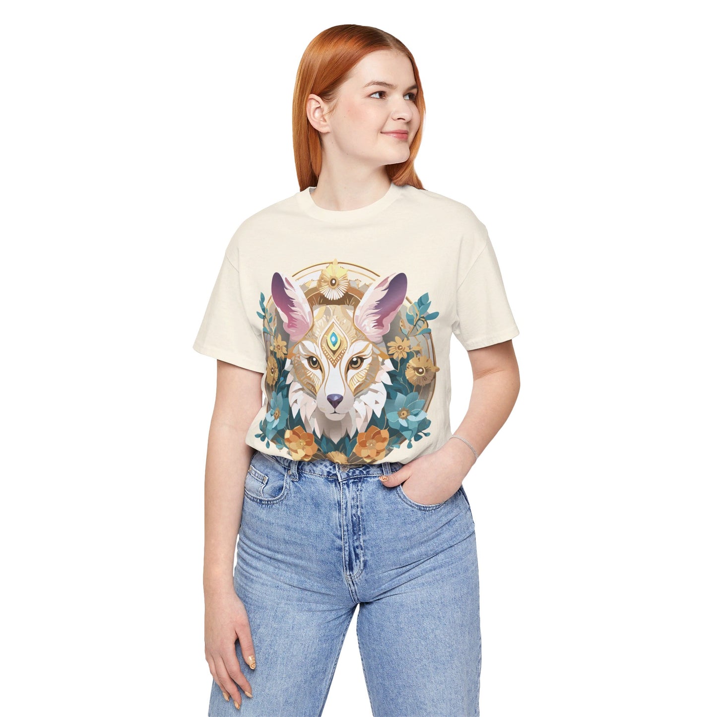 Natural Cotton Tee Shirt - Medallion Collection Printify